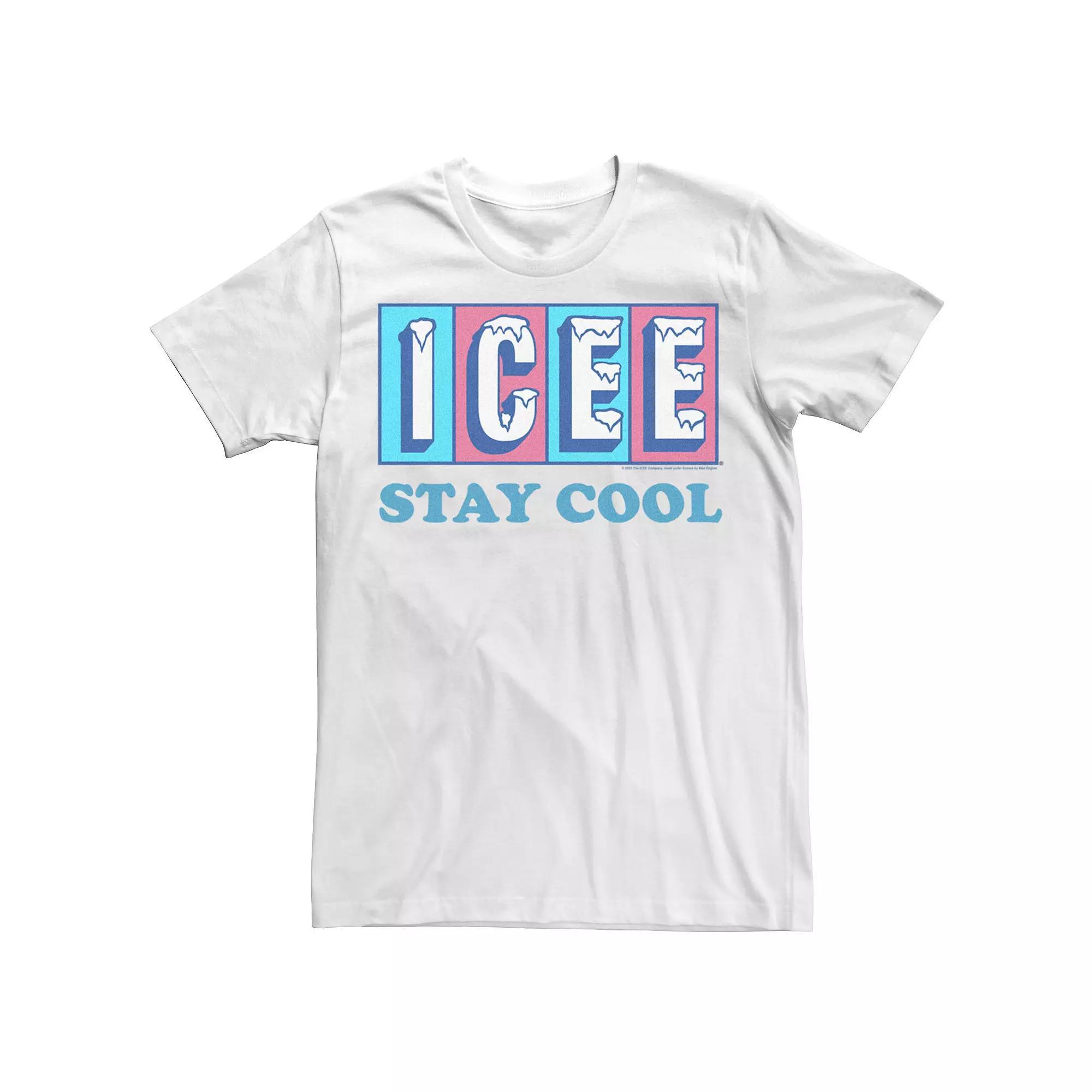 Men's Icee Stay Cool Retro Logo Tee, Size: XS, White Product Image