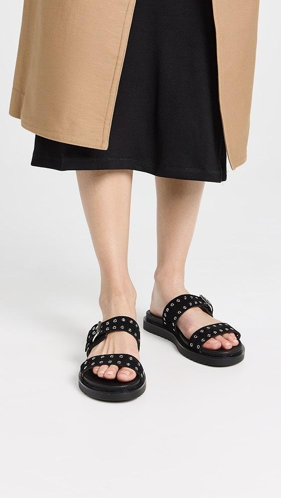 Madewell The Dee Double Strap Slide Sandals | Shopbop Product Image