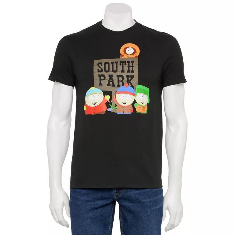 Men's South Park Sign Graphic Tee, Size: Medium, Black Product Image