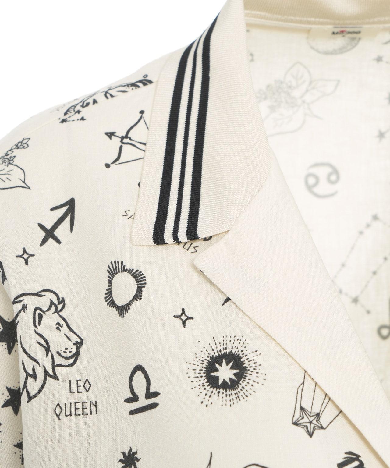 Linen blend blouse with print Product Image