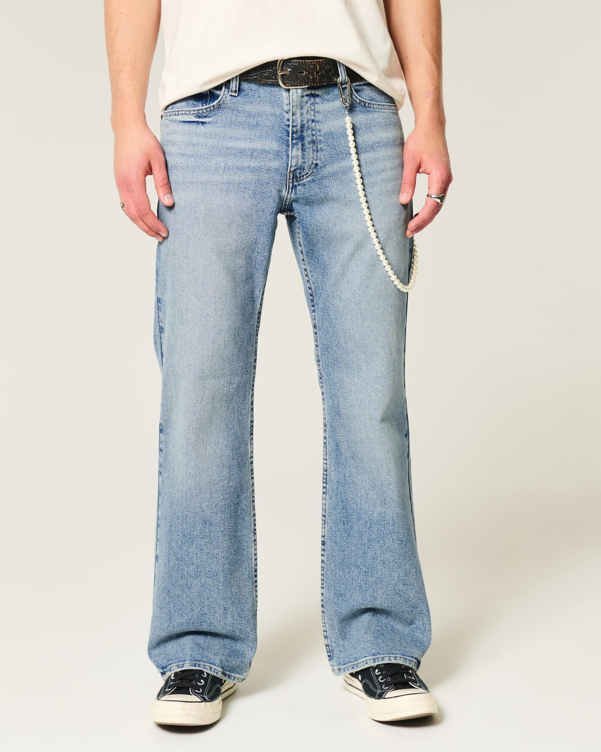 Medium Wash Relaxed Bootcut Jeans Product Image
