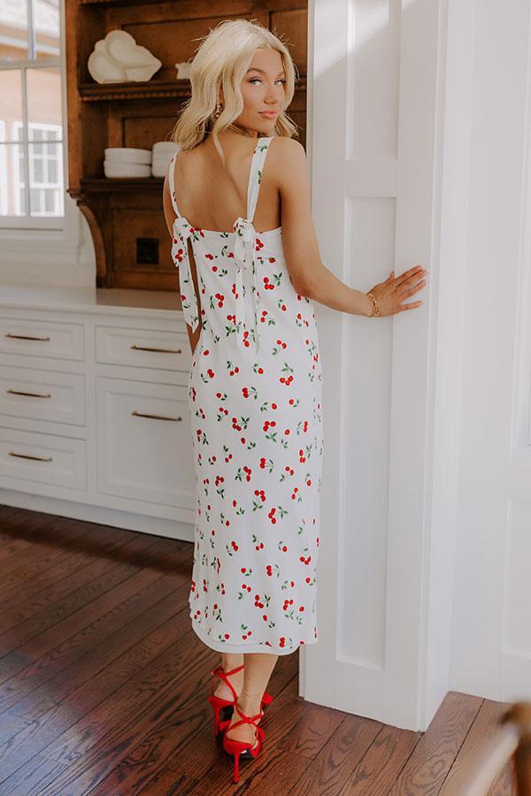 Sweet Like Cherry Pie Midi Dress Product Image