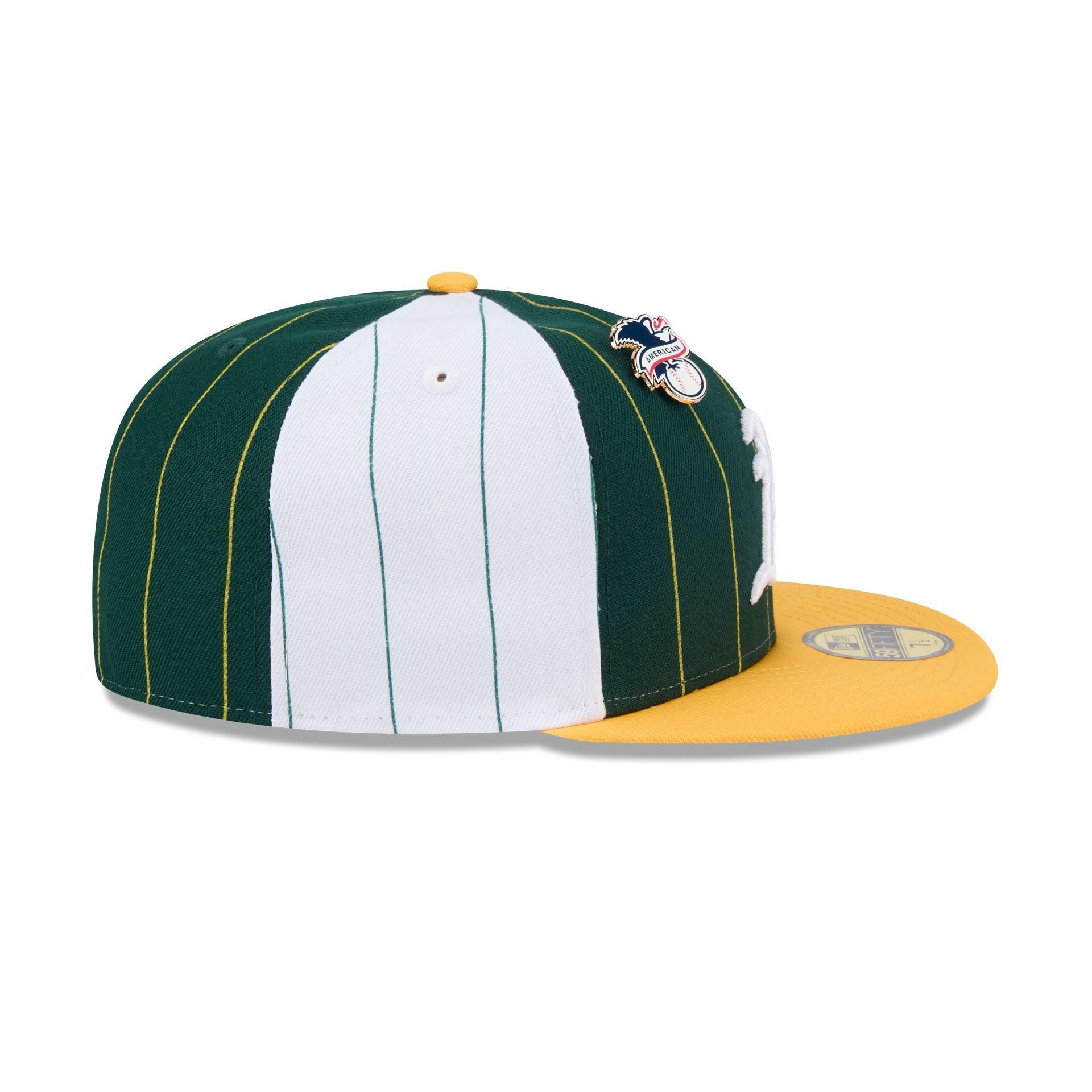 Athletics Pinstripe League Pin 59FIFTY Fitted Hat Male Product Image