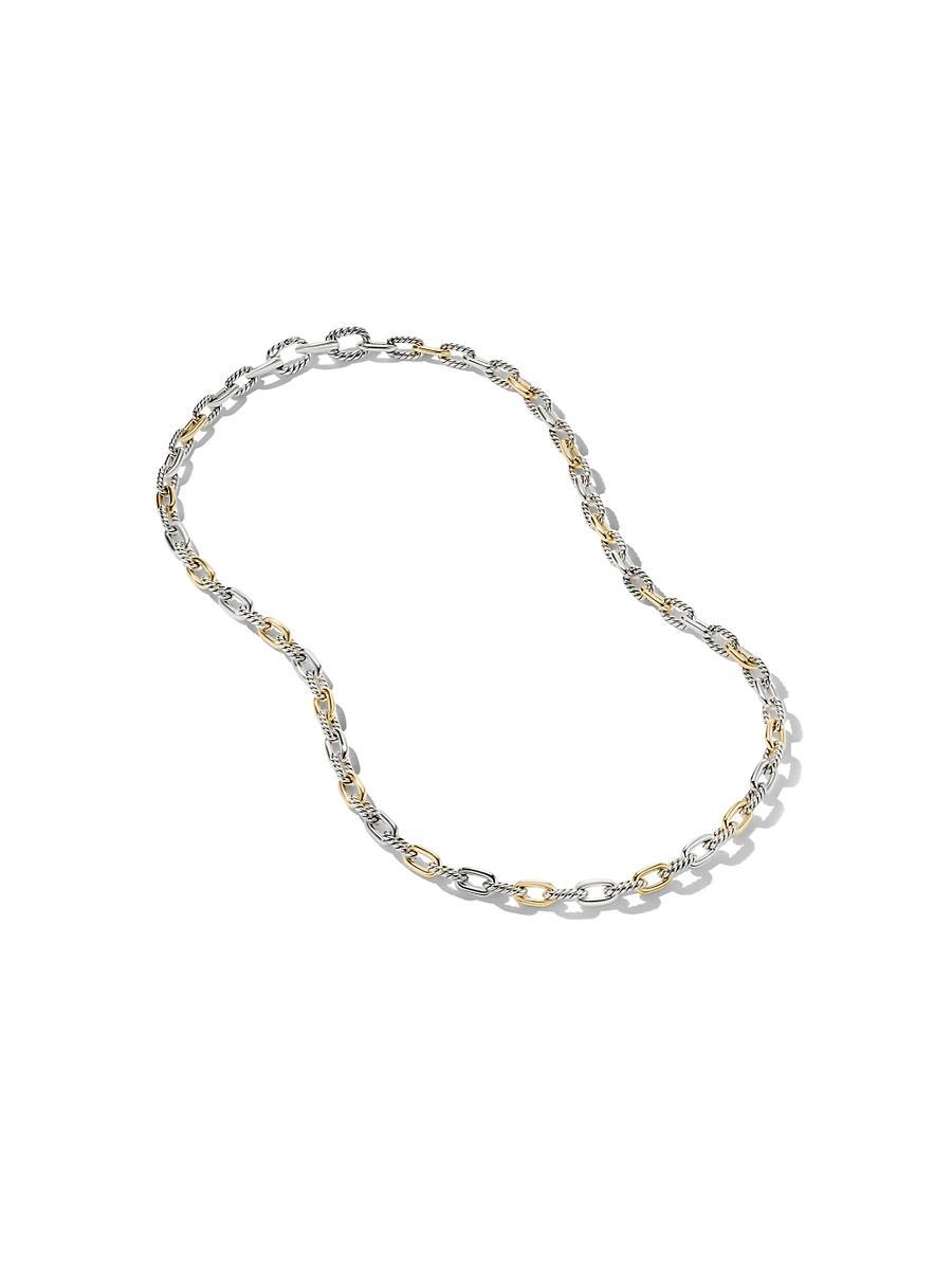 DY Madison Chain Necklace in Silver with 18K Gold, 11mm, 18L Product Image