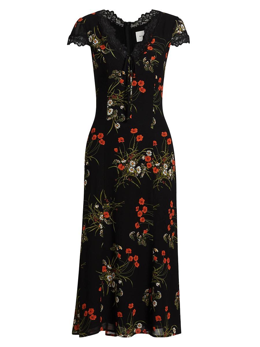 Womens Tiffie Floral Midi-Dress Product Image