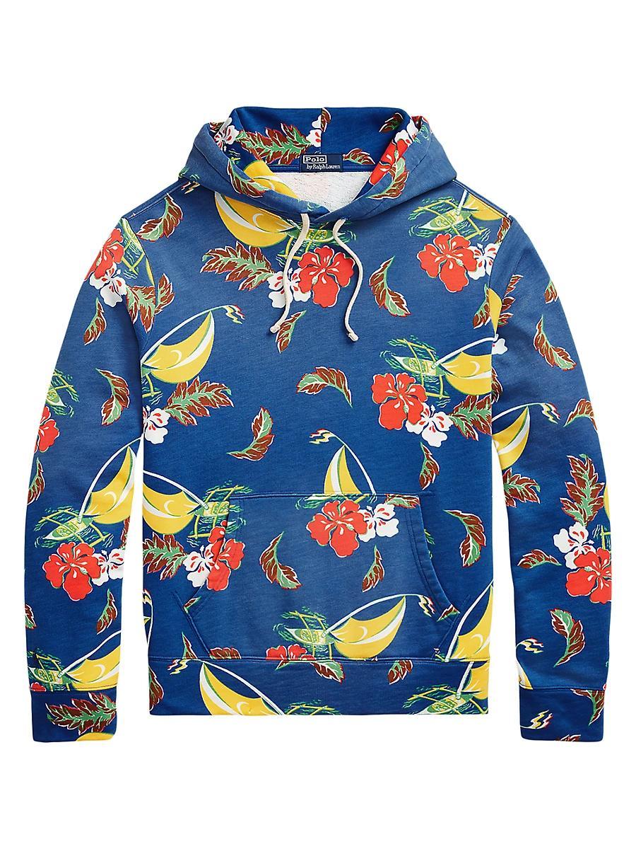 Mens Graphic Fleece Hoodie Product Image