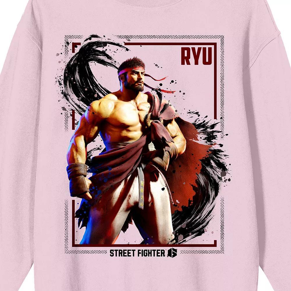 Men's Street Fighter VI Ryu In Box Graphic Tee, Size: Large, Pink Product Image
