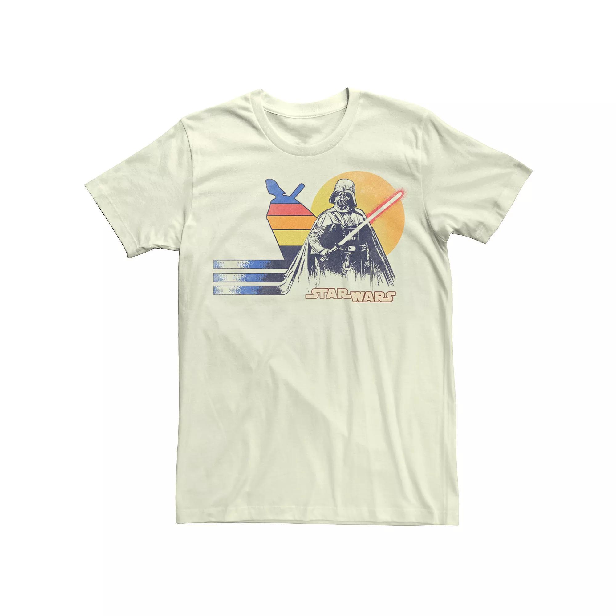 Men's Star Wars Rebel Vader Rainbow Sunset Tee,  Product Image