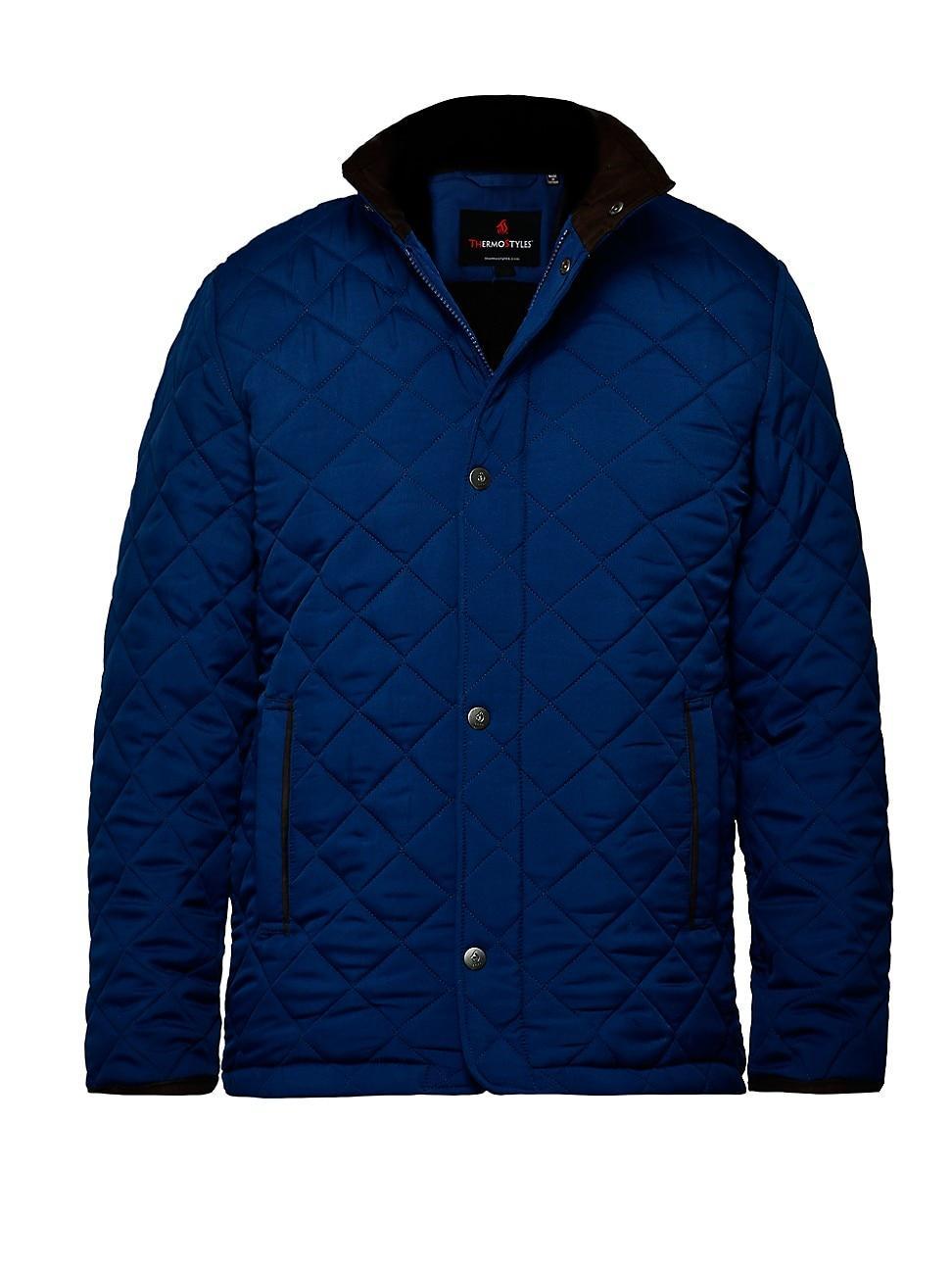 Mens Diamond Quilted Car Coat Product Image