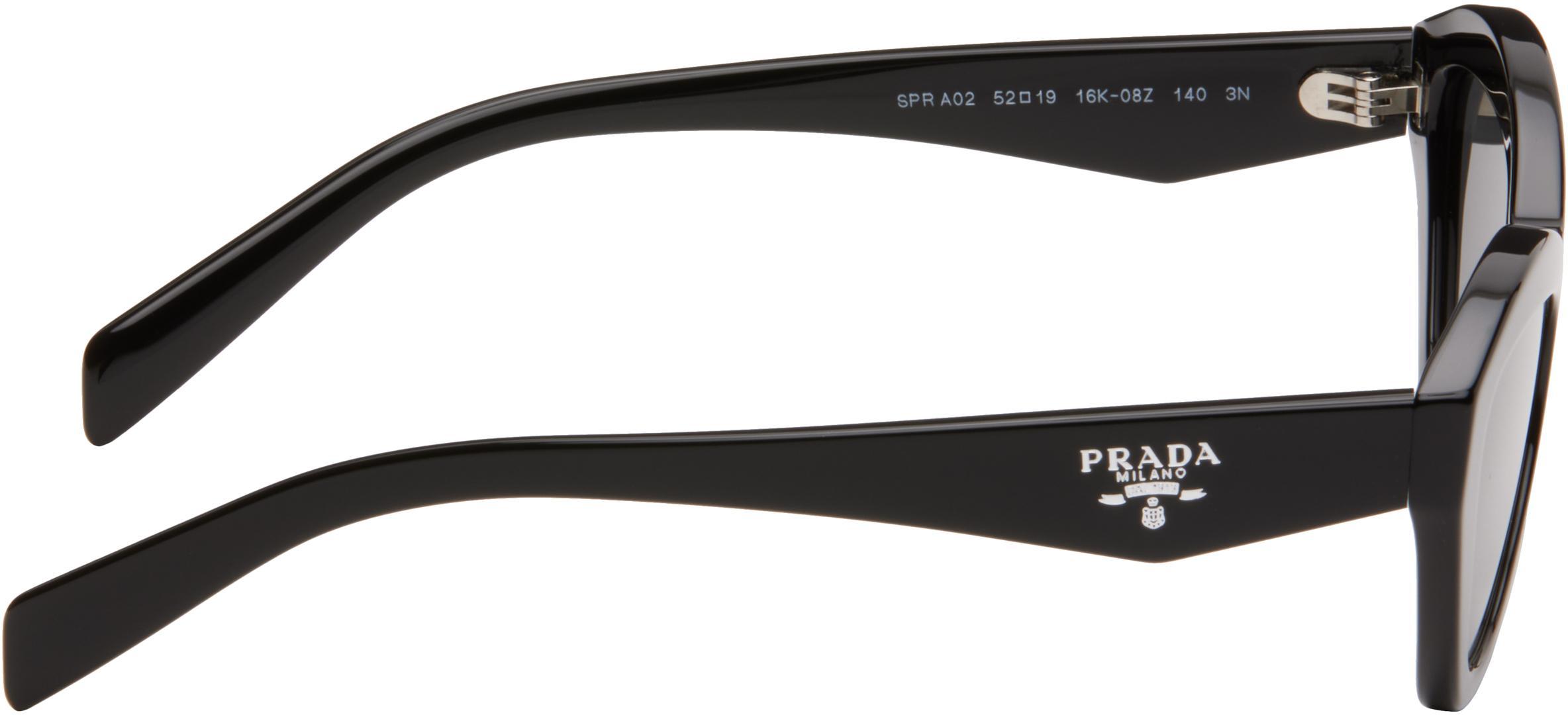 PRADA Black ' Logo' Sunglasses Product Image