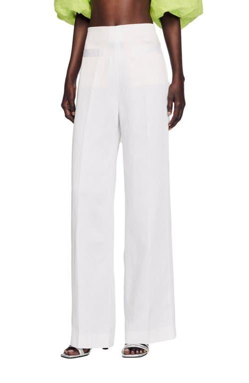 Sandro Enrique Wide Leg Pants Product Image