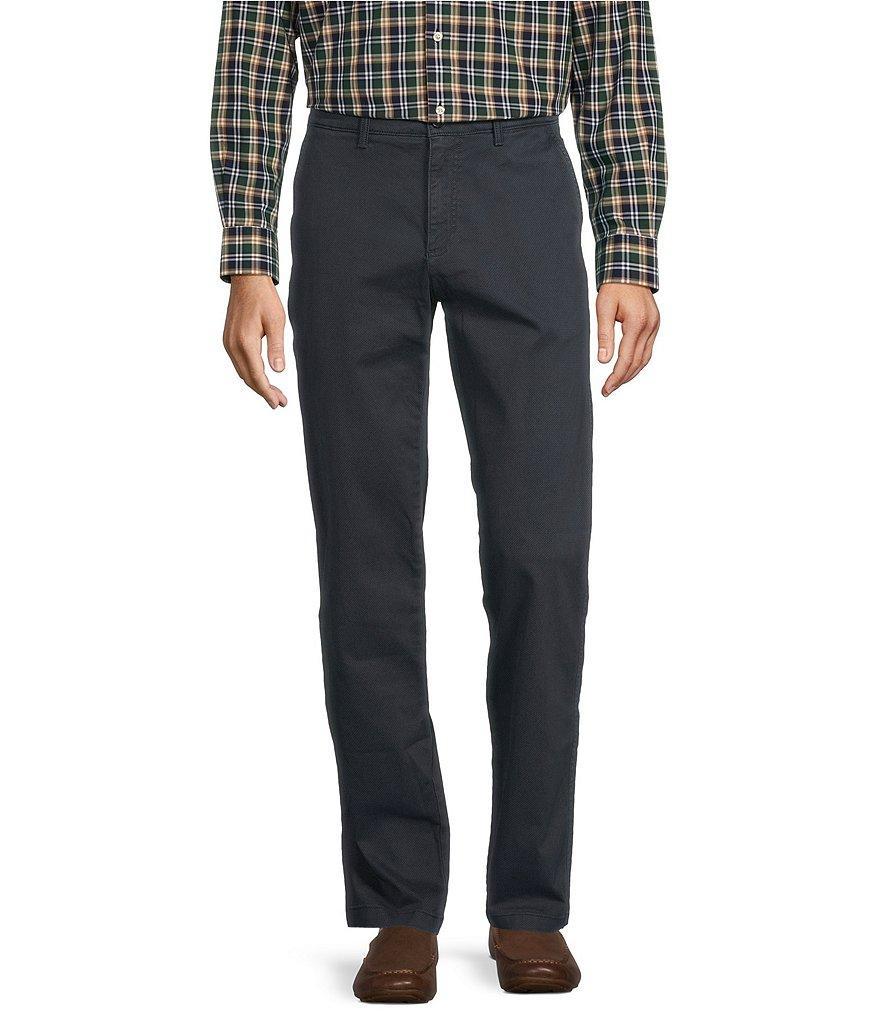 Roundtree & Yorke Straight Fit Flat Front Texture Chino Pants Product Image