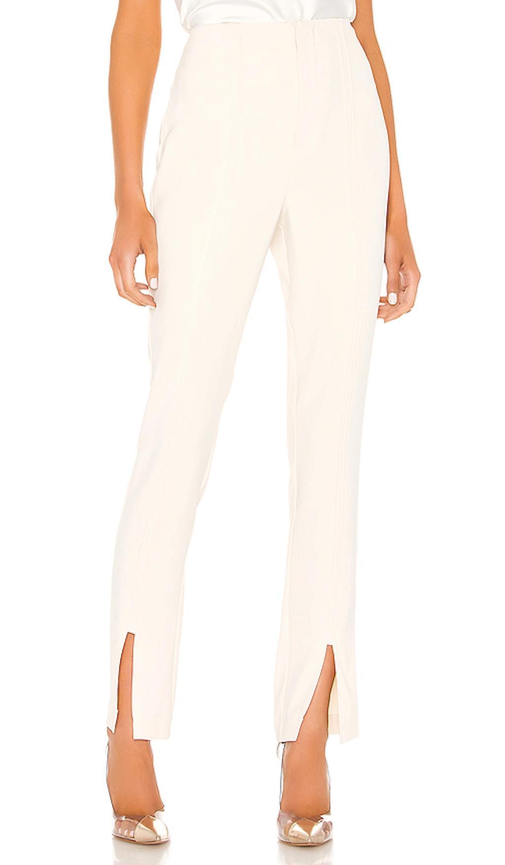 L'ACADEMIE The Hanriette Pant In Ivory Product Image