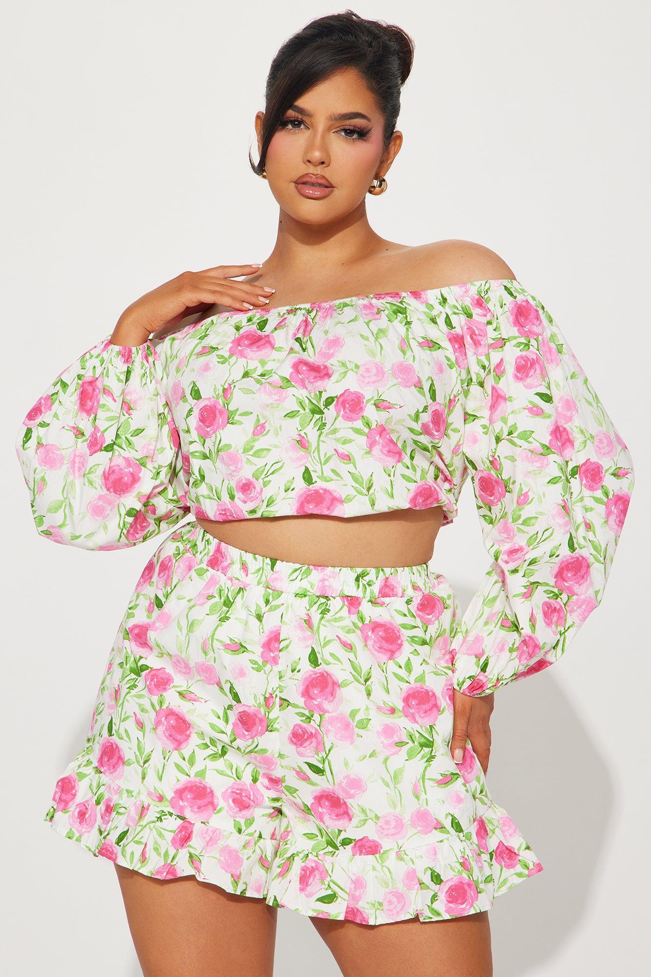 Mollie Short Set - Pink/combo Product Image