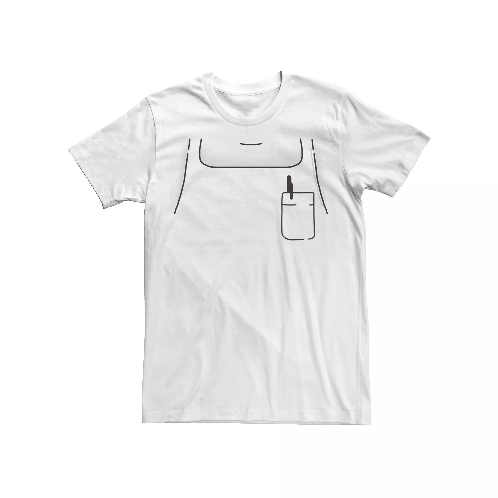 Men's Bob's Burgers Bob's Apron Tee, Size: Large, White Product Image
