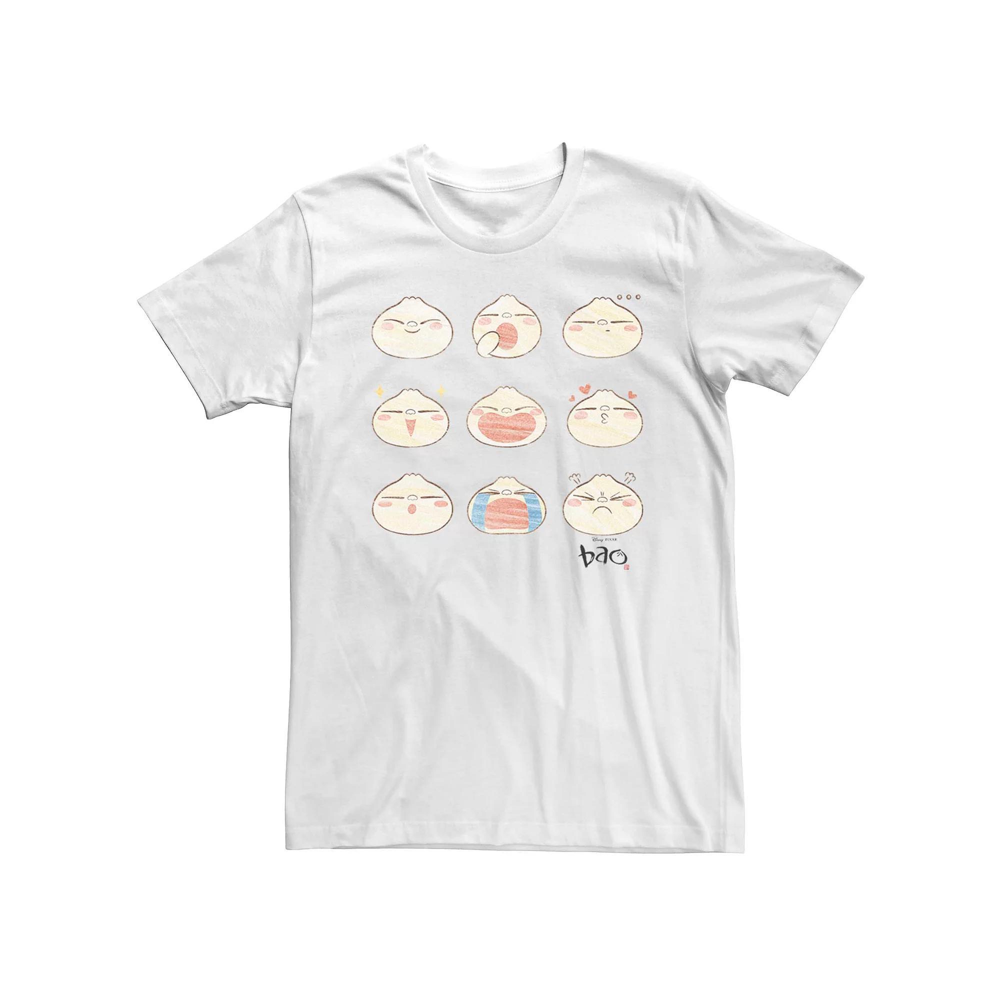 Men's Disney Pixar Bao Emotions Poster Graphic Tee, Size: 3XL, White Product Image