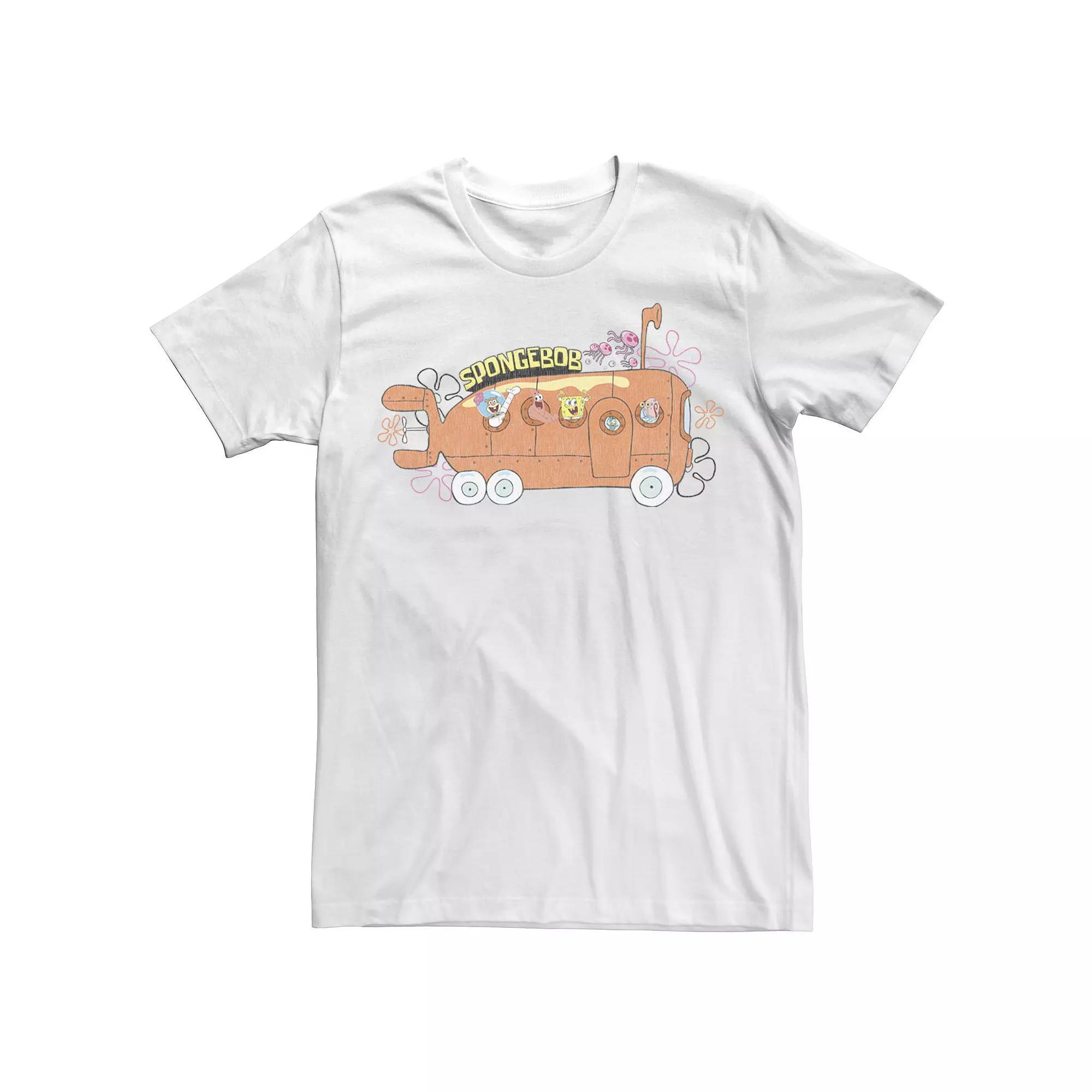 Big & Tall SpongeBob SquarePants Bikini Bottom Bus Tee, Men's,  Product Image