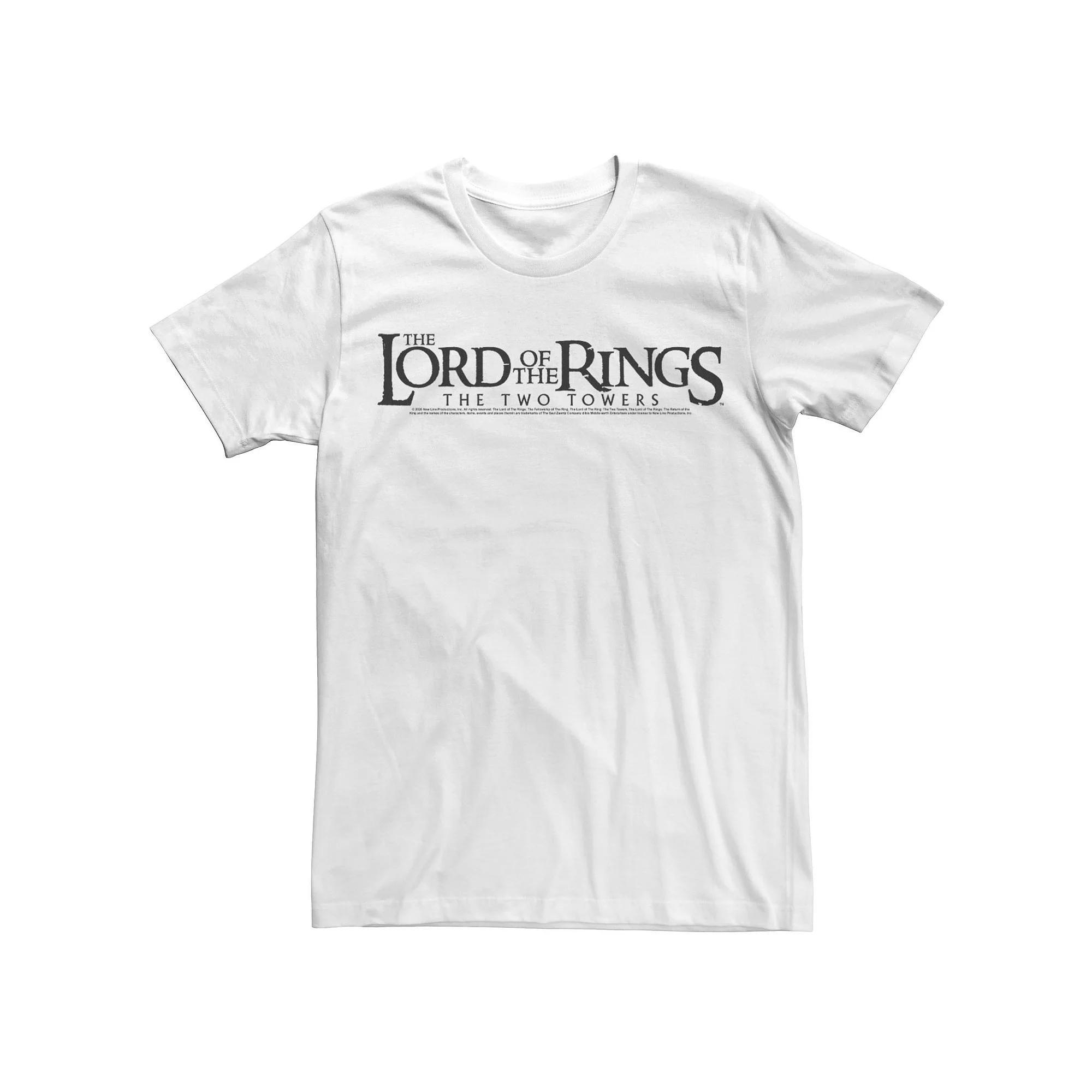 Men's Lord Of The Rings The Two Towers Black Logo Tee,  Product Image
