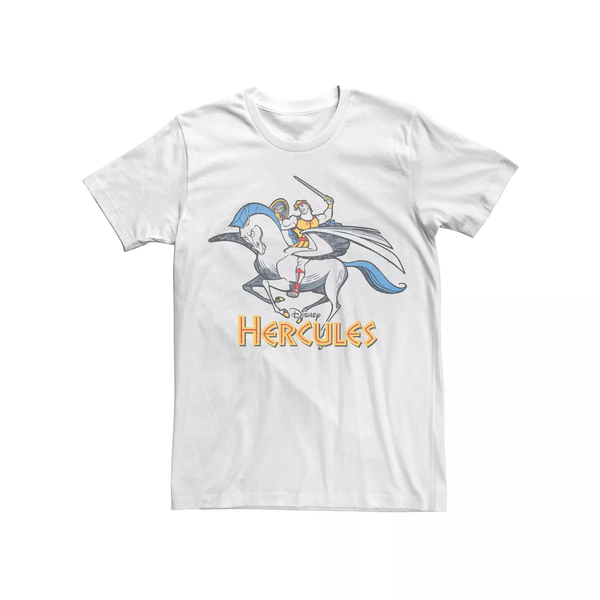 Disney's Hercules Pegasus Flight Men's Graphic Tee, Size: Large, White Product Image