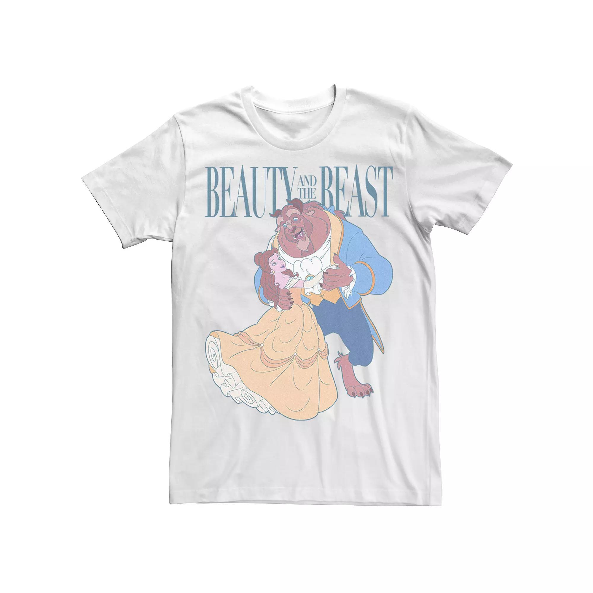 Big & Tall Disney Beauty And The Beast Belle And Beast Classic Portrait Tee, Men's,  Product Image