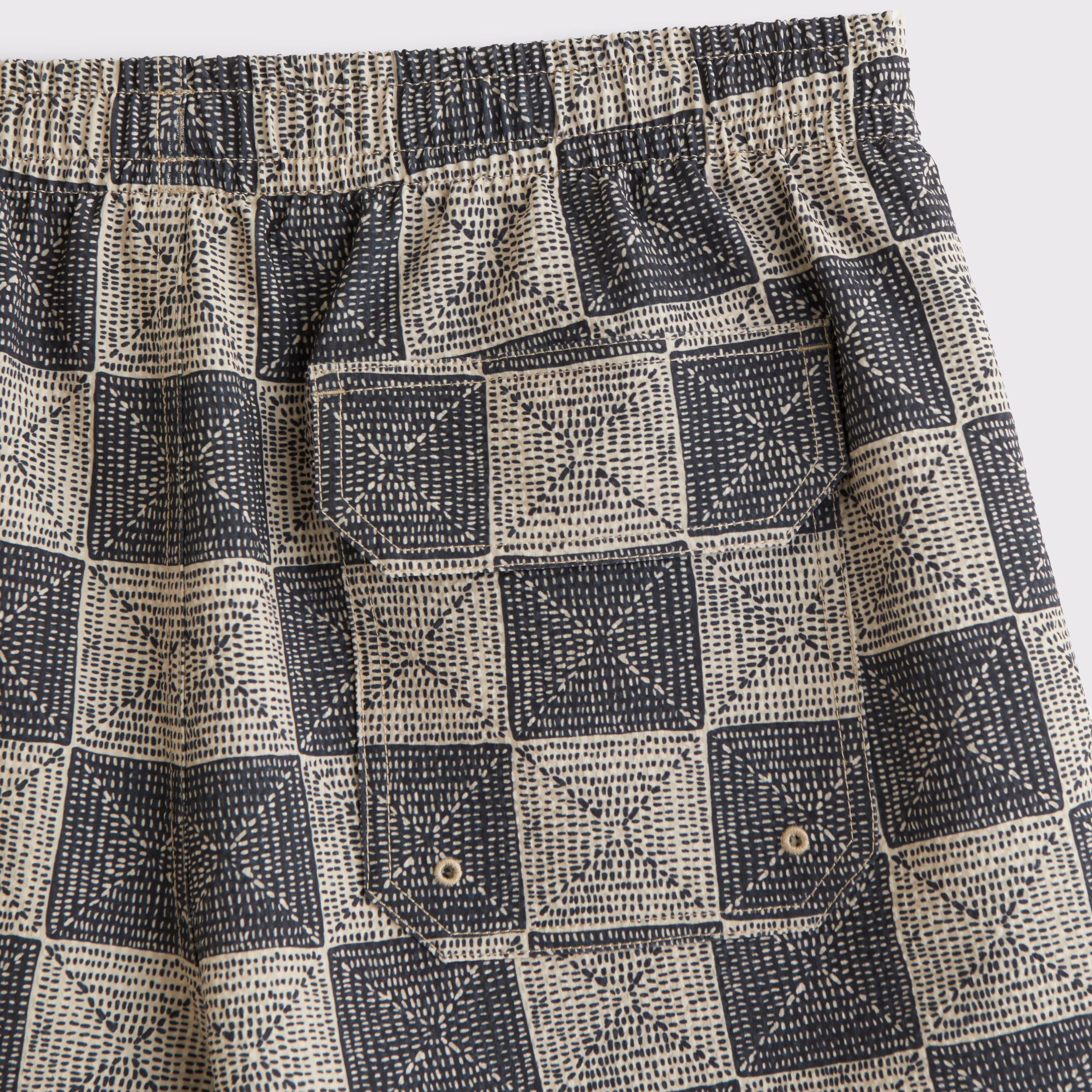 Pull-On Micro-Seersucker Swim Trunk Product Image