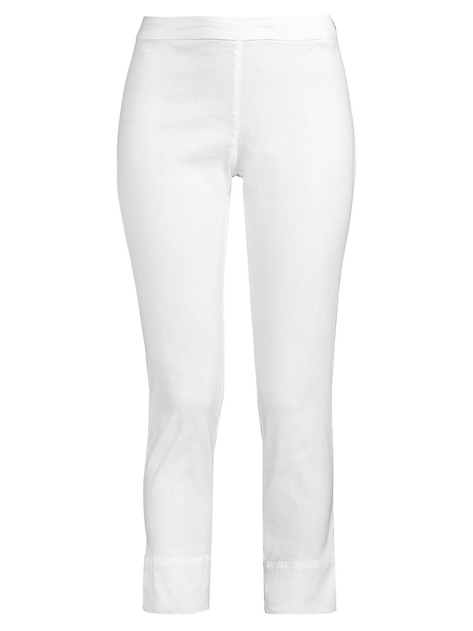 Womens Essential Linen-Blend Capri Pants Product Image