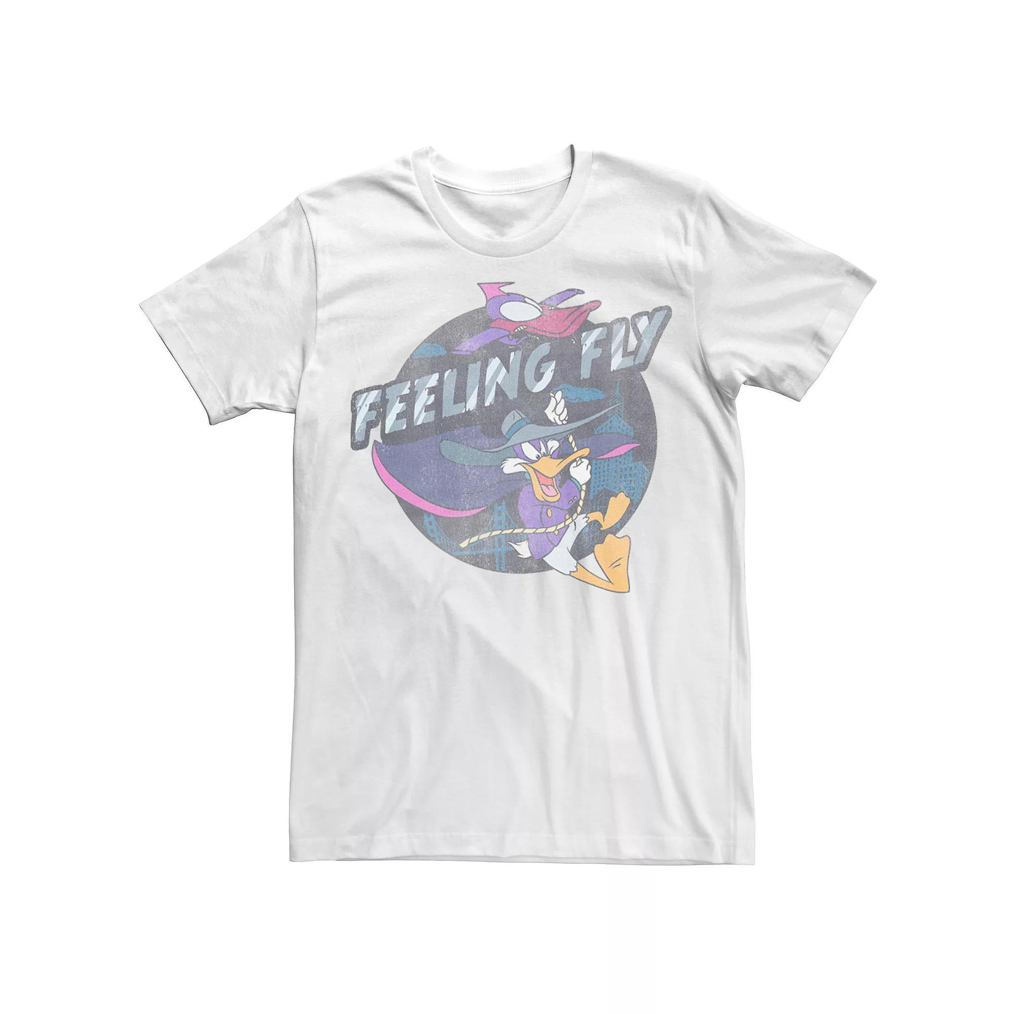 Disney's Darkwing Duck Men's Feeling Fly Portrait Tee, Size: XXL, White Product Image