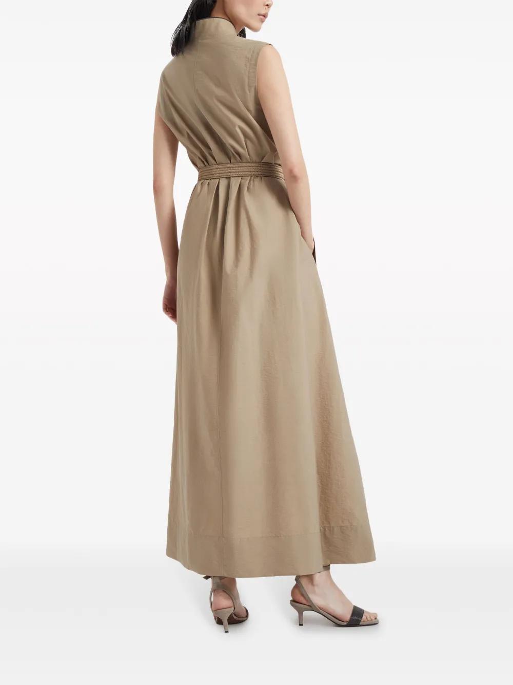 belted sleeveless maxi dress Product Image