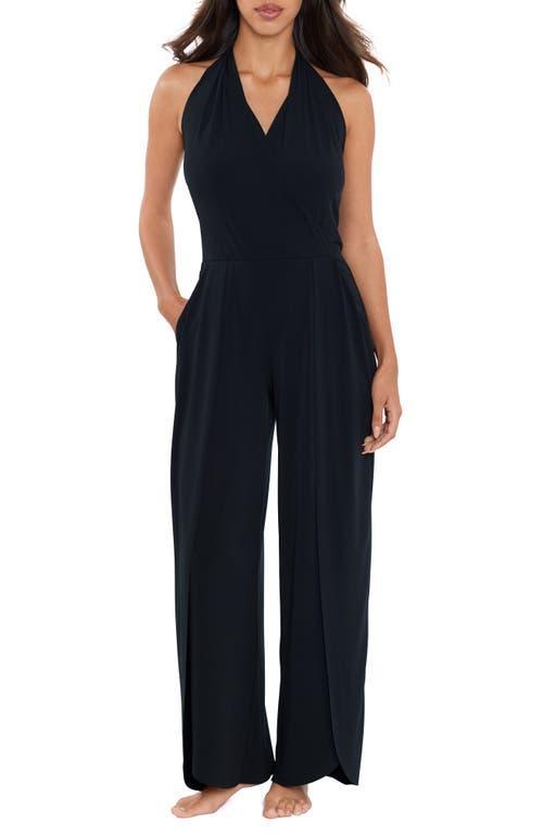 Womens Halter Cover-Up Jumpsuit Product Image