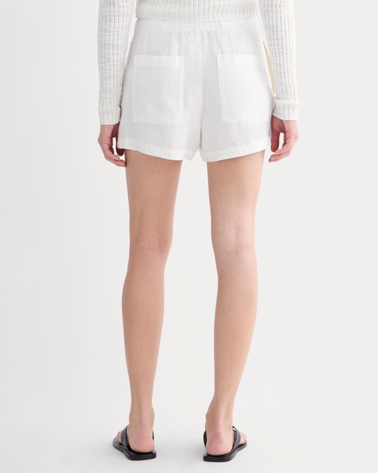 Womens Drawstring Boxer Short in Linen by Everlane Product Image
