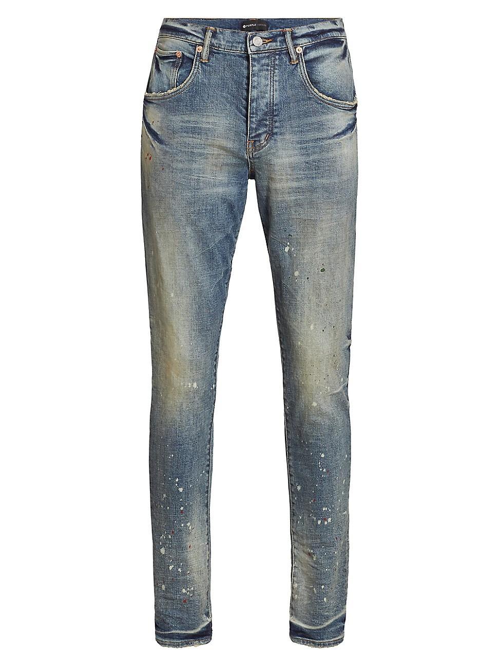 Purple Brand Spotted Indigo Jeans Product Image