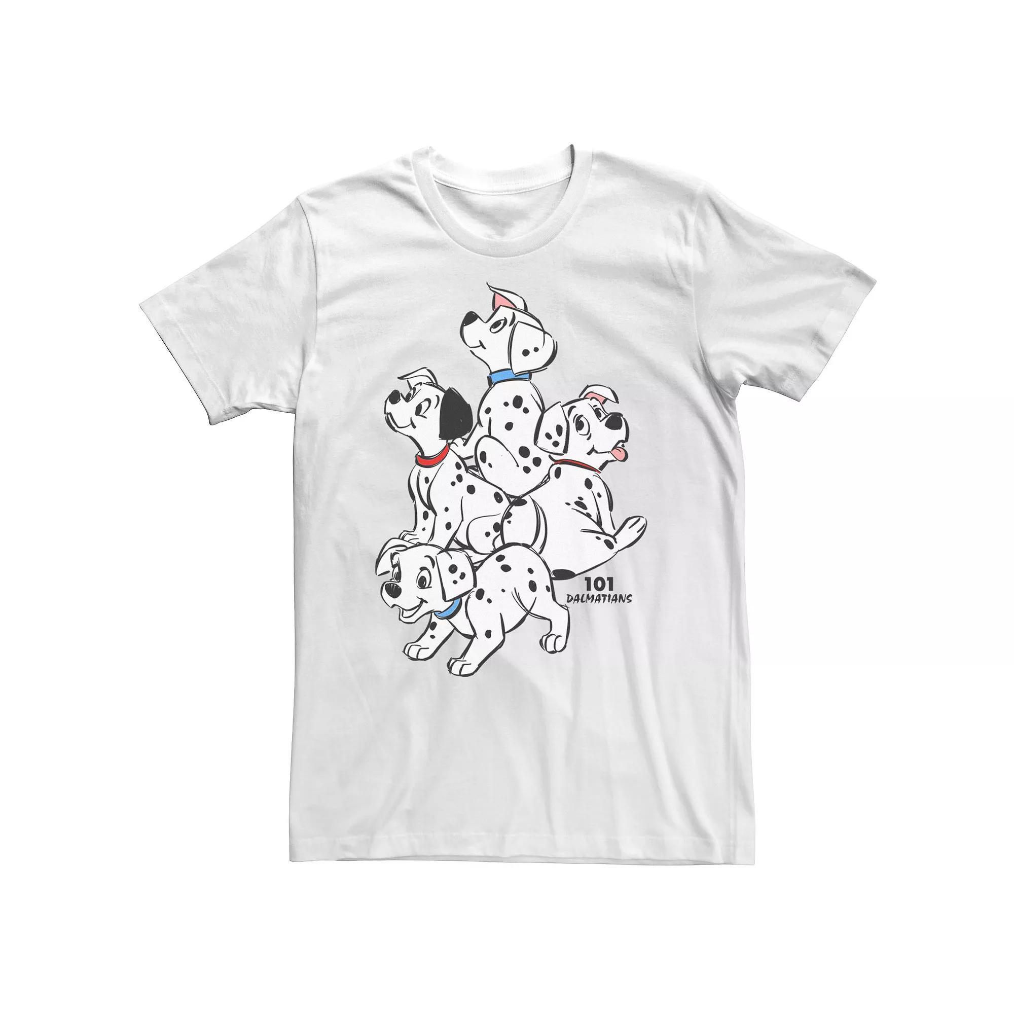 Big & Tall Disney 101 Dalmatians Group Shot Puppies Tee, Men's,  Product Image