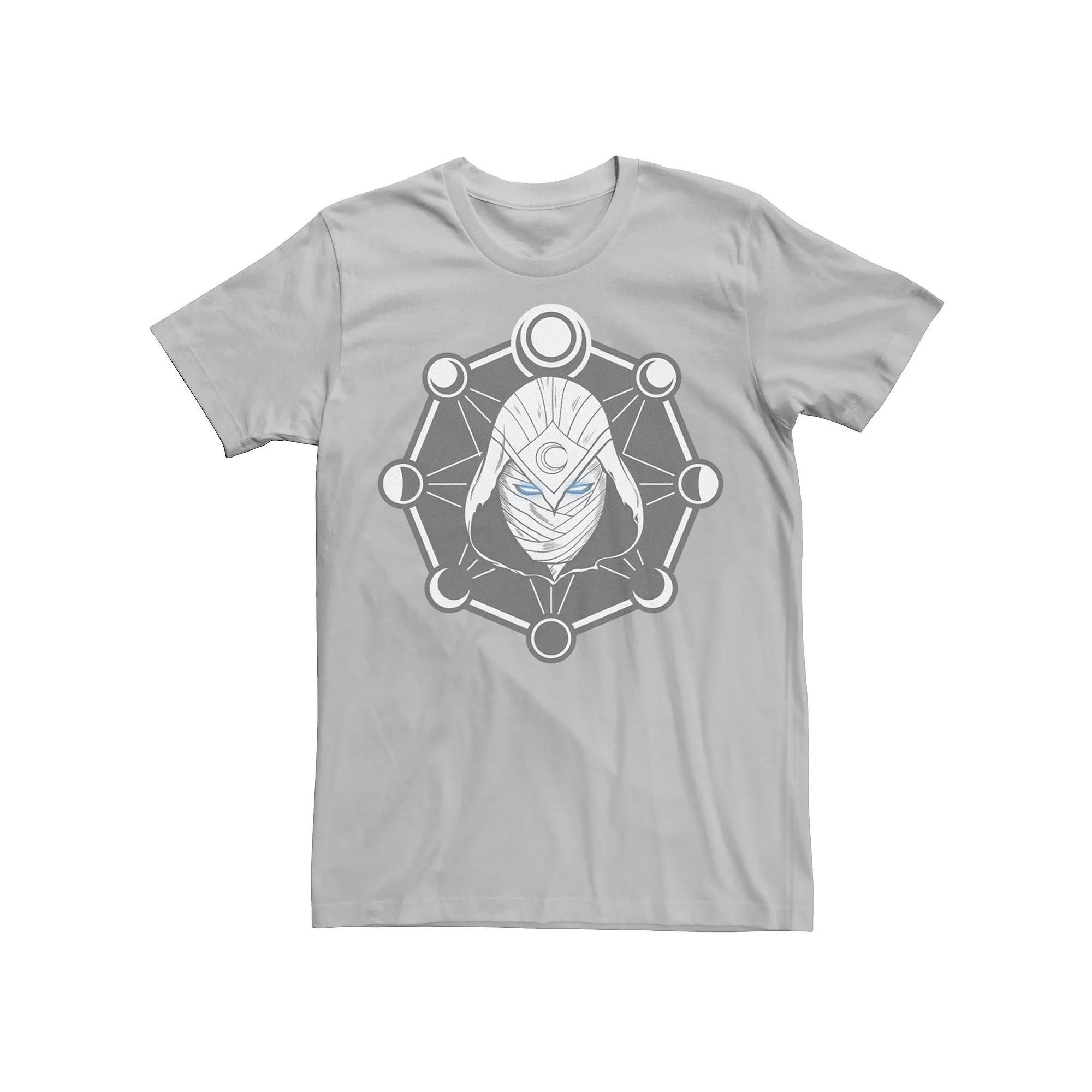 Men's Marvel Moon Knight Mask Headshot Logo Phases Tee,  Product Image