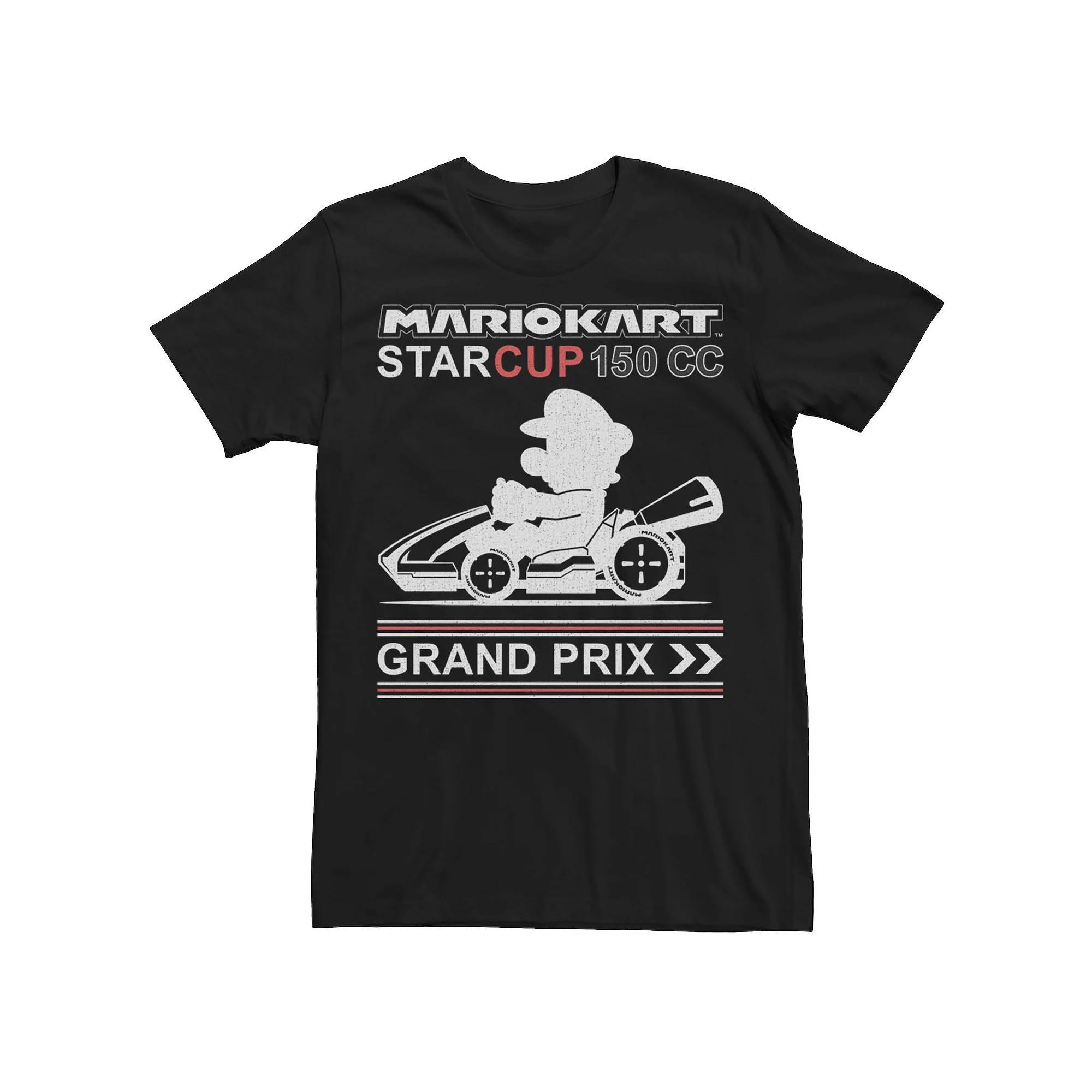 Men's Mario Kart Star Cup 150 CC Grand Prix Tee, Size: XXL, Black Product Image