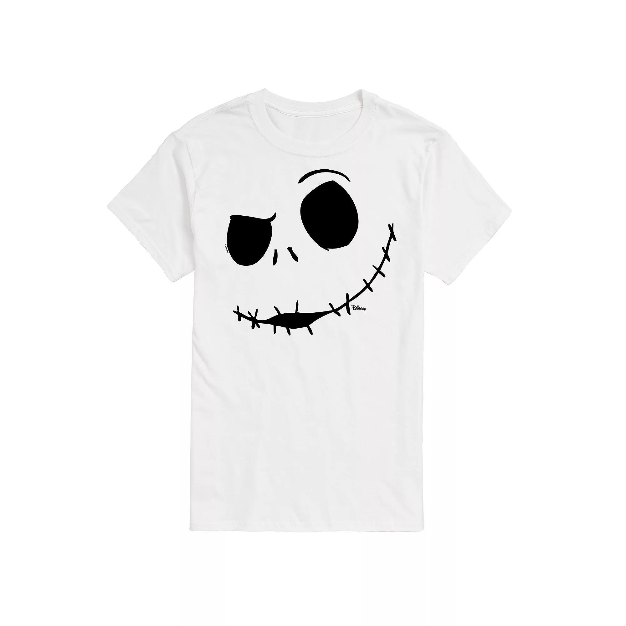 Disney's The Nightmare Before Christmas Jack Skellington Men's Face Graphic Tee,  Product Image