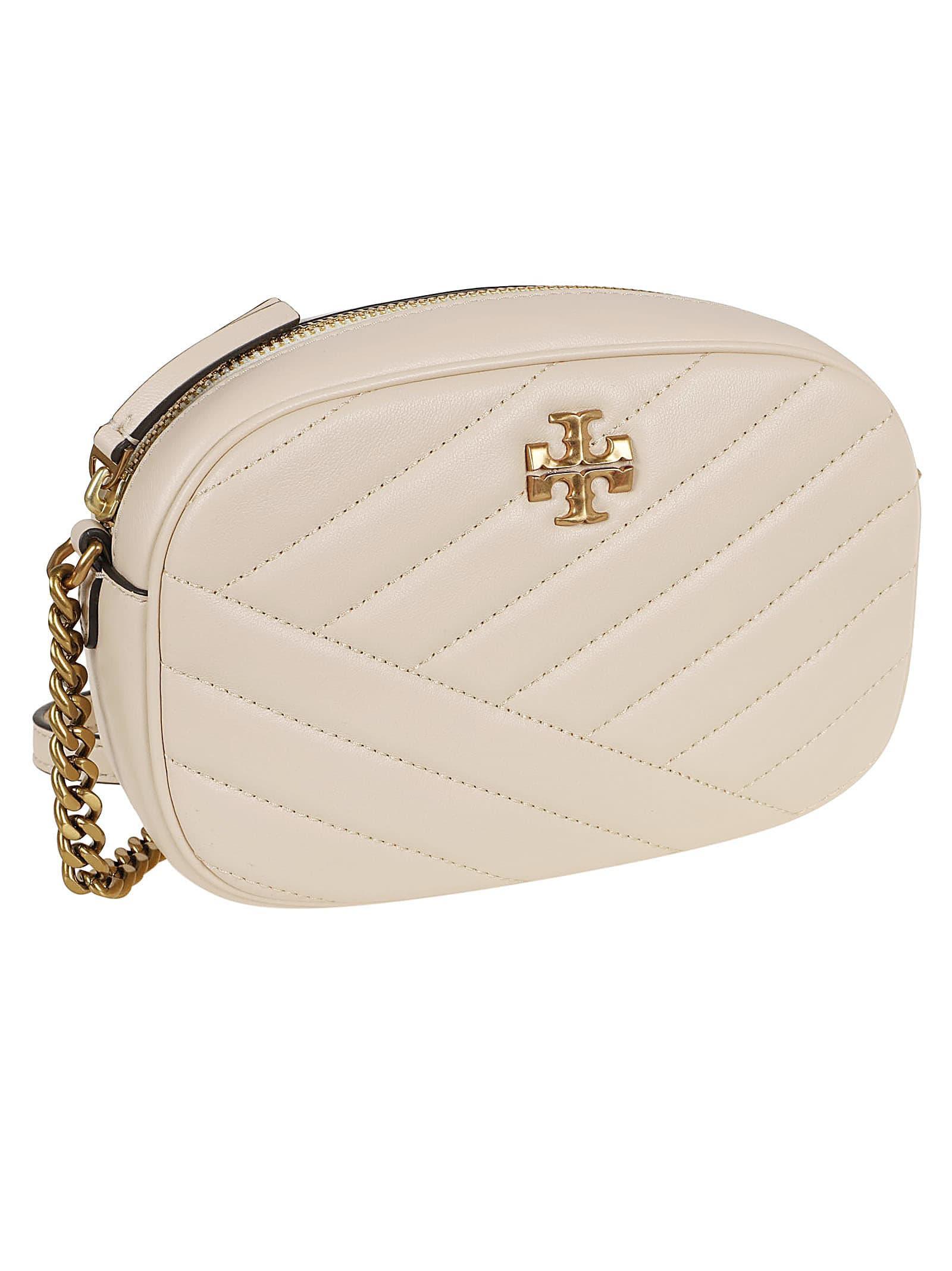 TORY BURCH Kira Chevron Camera Bag In Grey Product Image