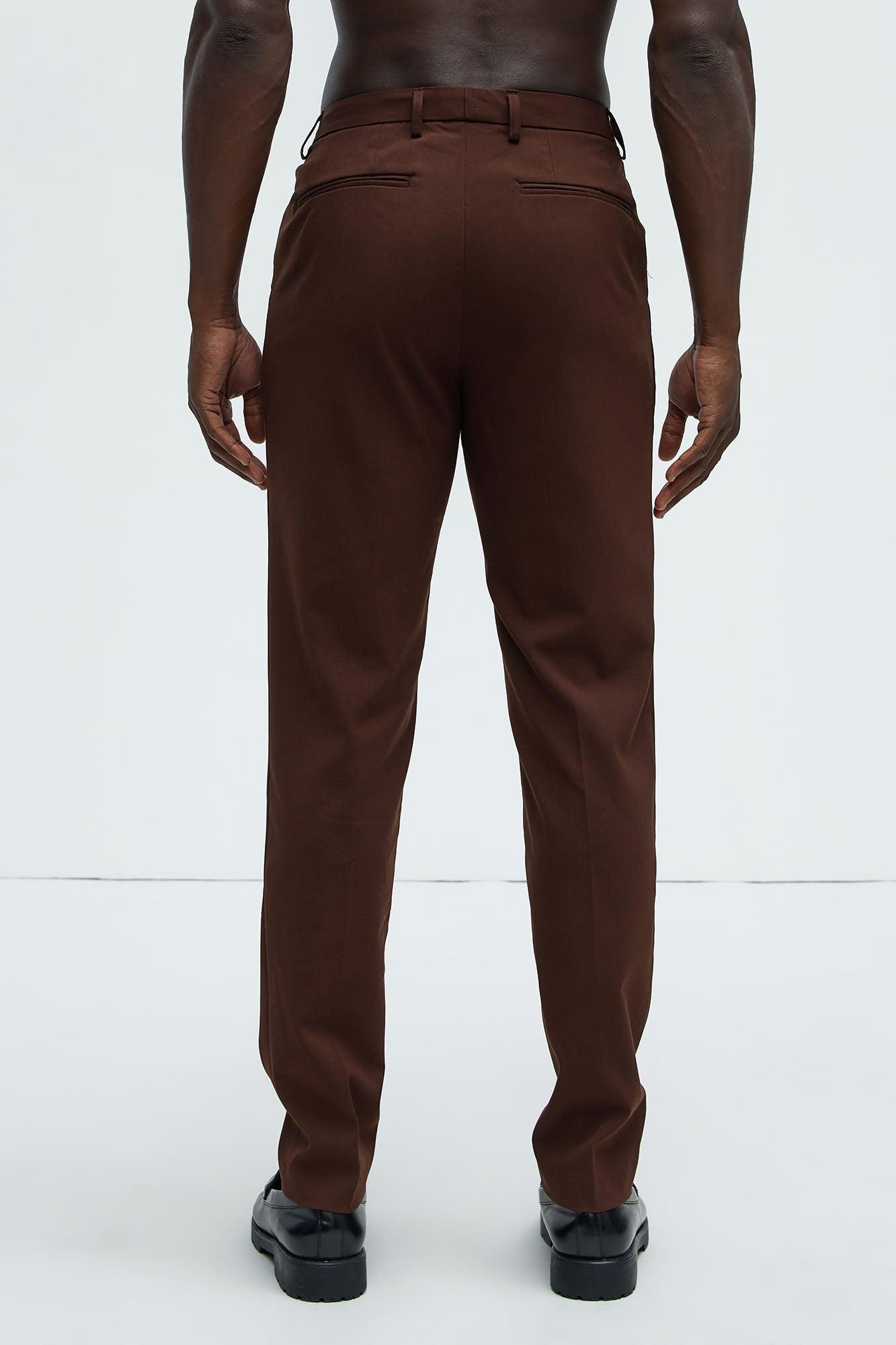 The Modern Stretch Slim Trouser - Brown Product Image