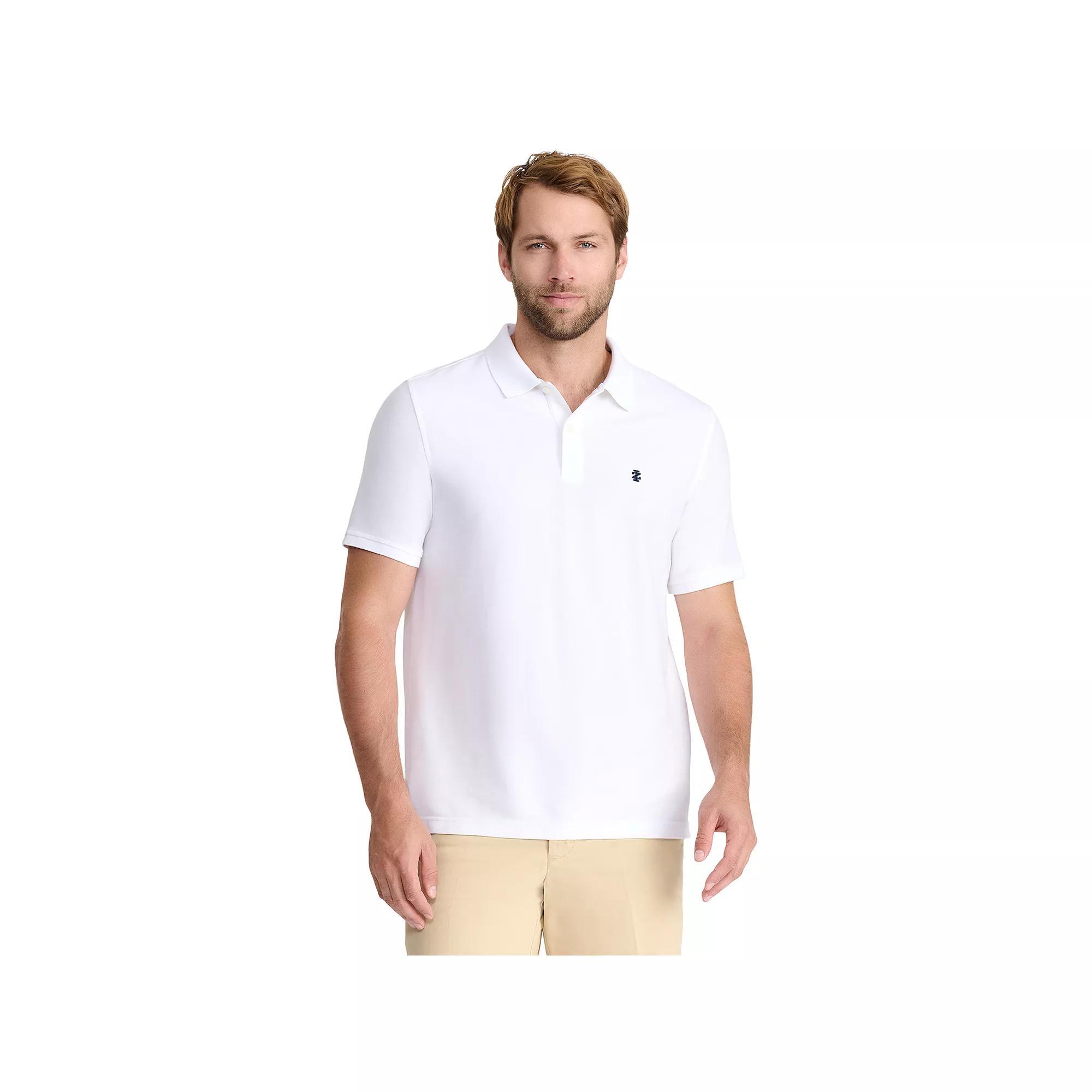 Men's IZOD Advantage Performance Solid Polo, Size: Large, Bright White Product Image