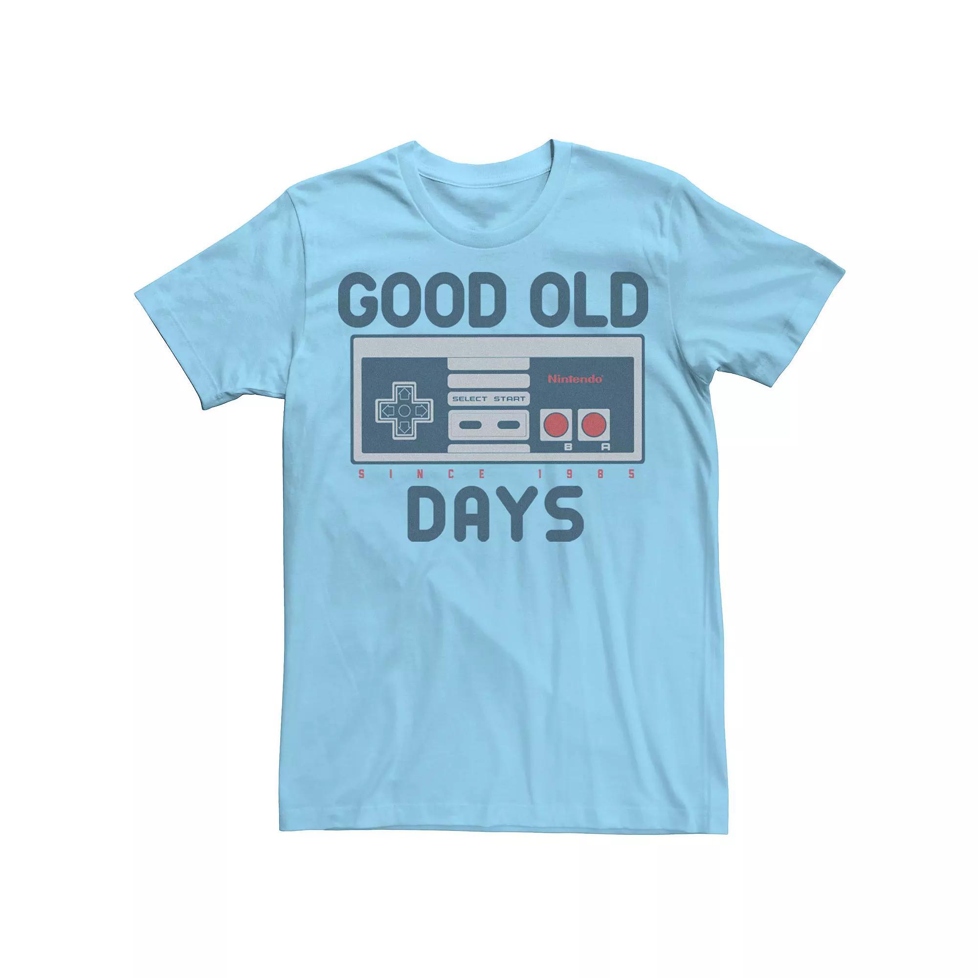 Men's Nintendo NES Controller Good Old Days Retro Tee,  Product Image