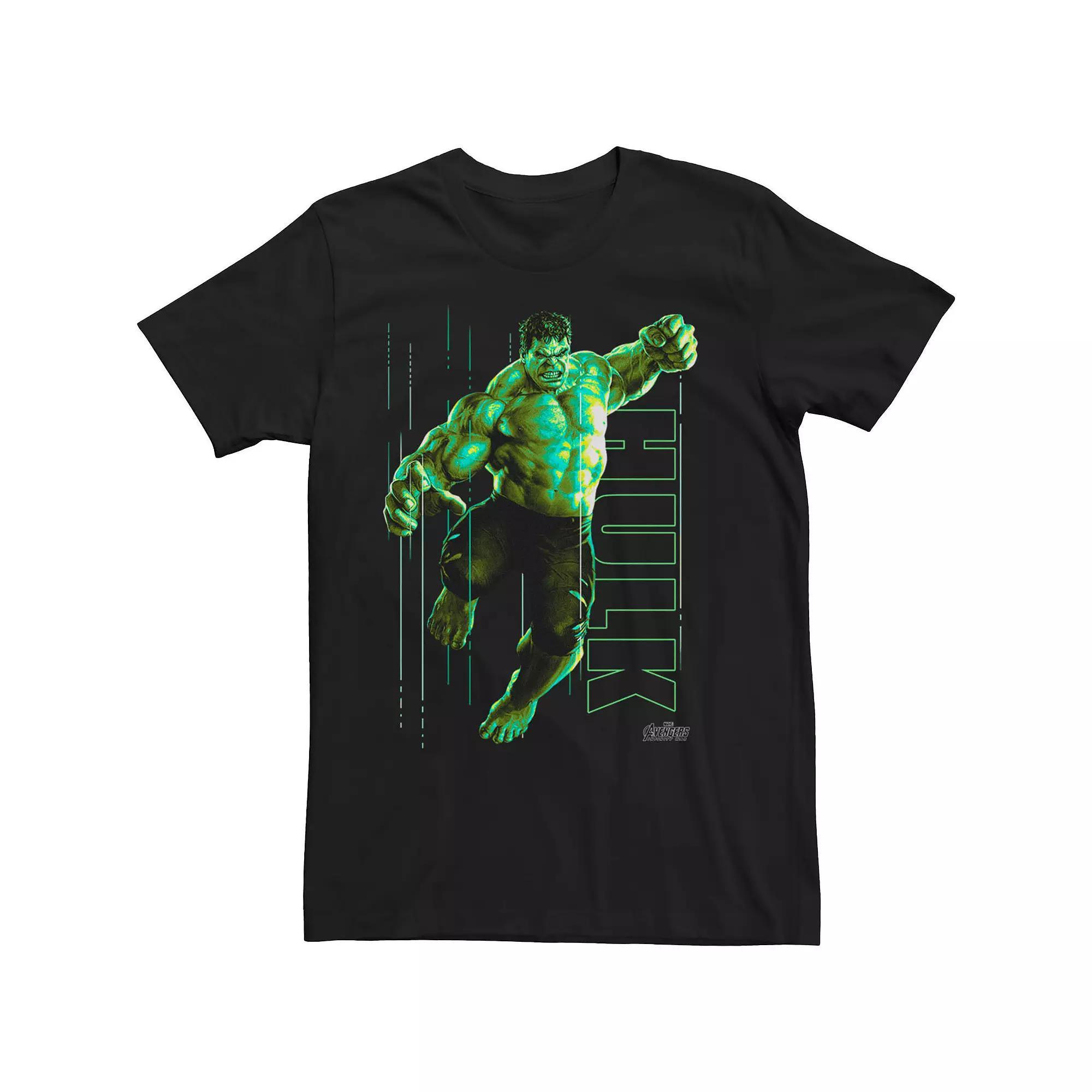 Big & Tall Marvel Infinity War Incredible Hulk Jump Smash Tee, Men's,  Product Image