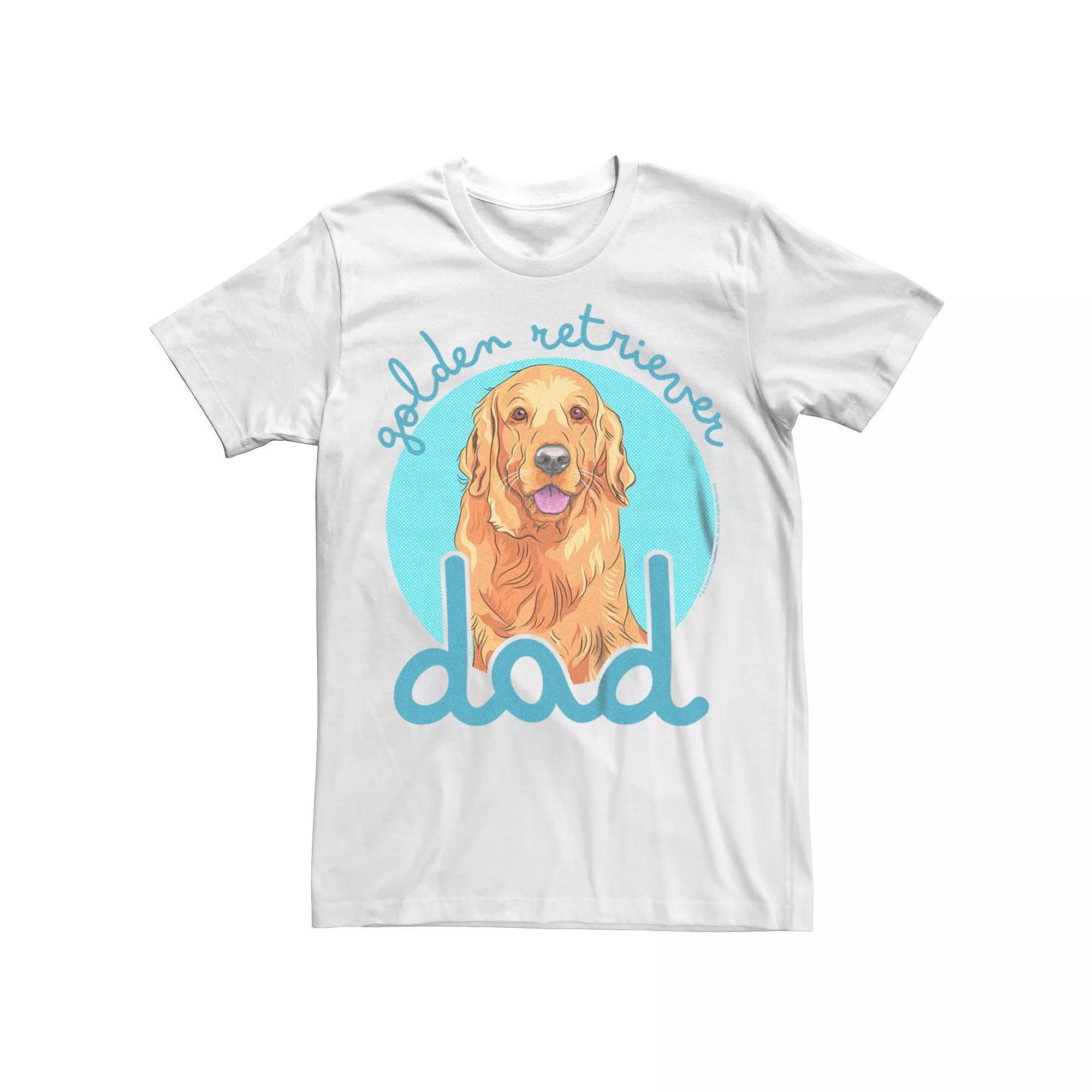 Big & Tall Golden Retriever Dog Dad Graphic Tee, Men's,  Product Image
