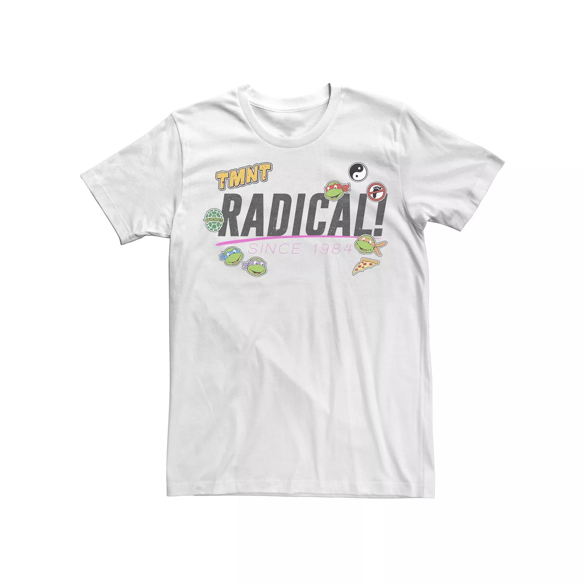 Men's Ninja Turtles Radical! Patch Collage Short Sleeve Tee, Size: Large, White Product Image