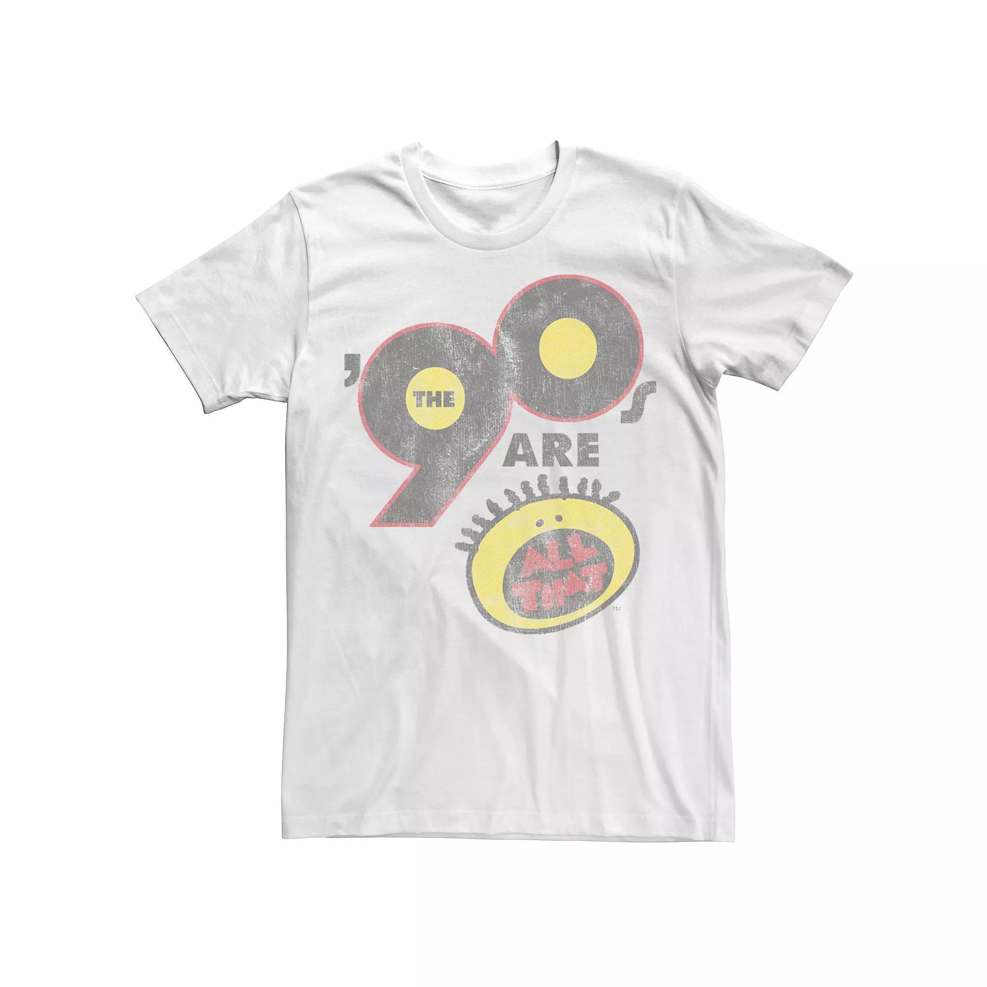 Men's All That All The '90's Are All That Distressed Tee, Size: Large, White Product Image