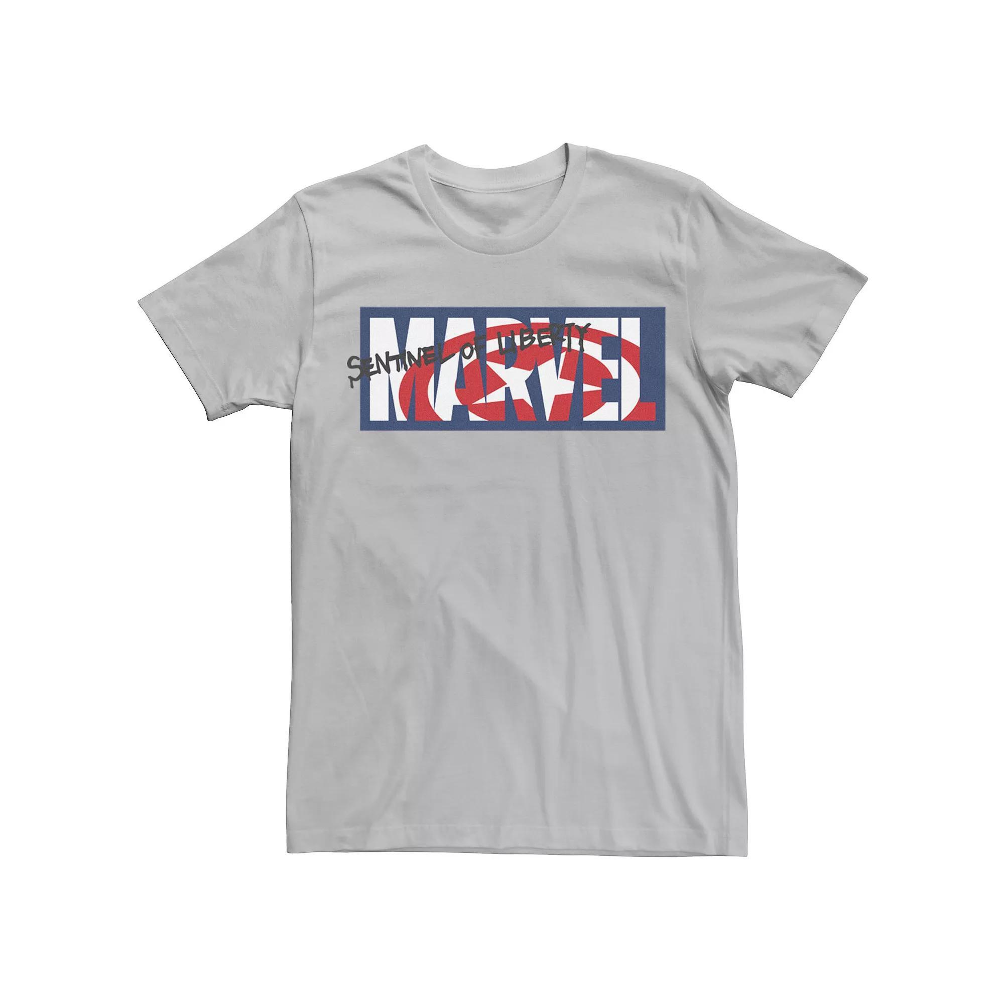 Men's Marvel Captain America Shield Sentinal Of Liberty Logo Graphic Tee,  Product Image