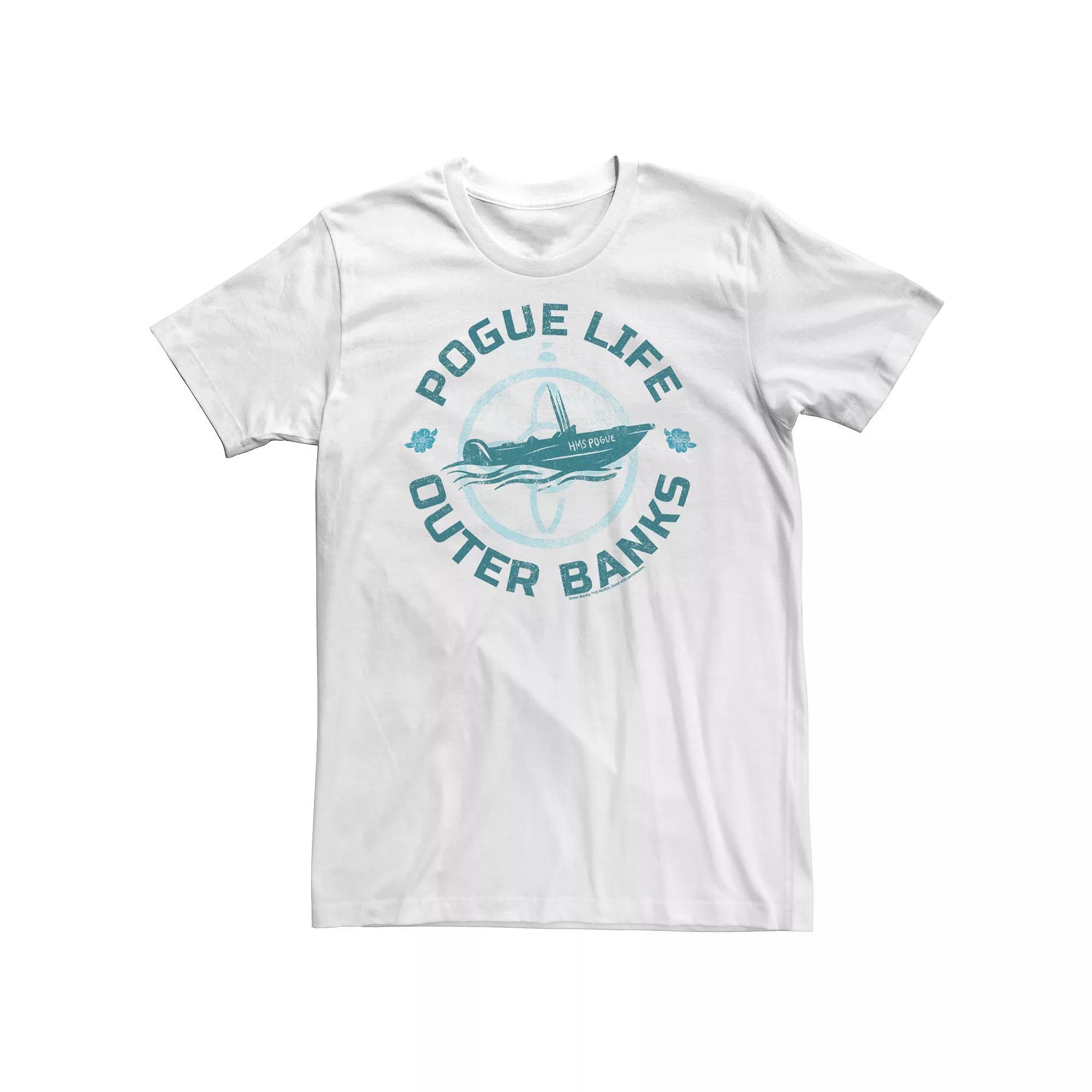 Big & Tall Outer Banks Rogue Life Blue Hue Portrait Tee, Boy's,  Product Image