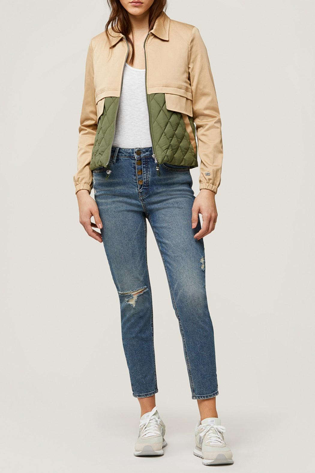 Mixed Media Water-Repellent Jacket Product Image