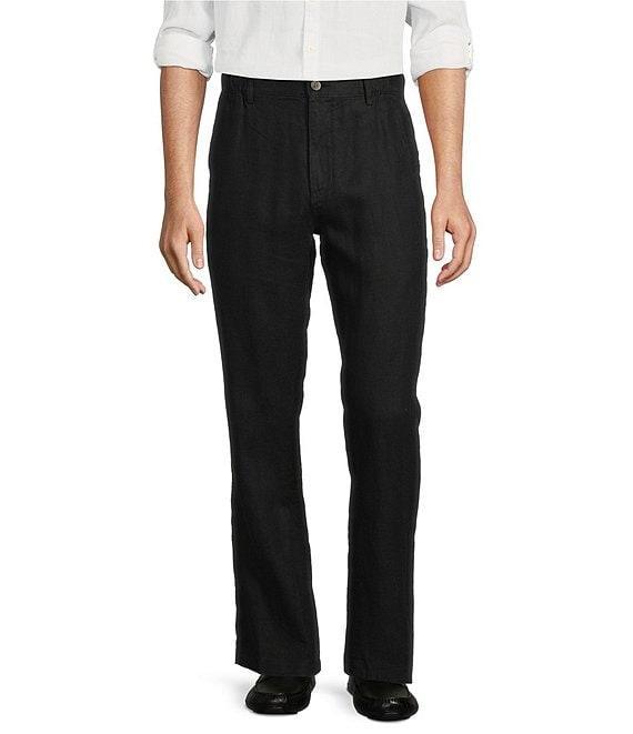 Caribbean Big & Tall Flat Front Fancy Linen Pants Product Image