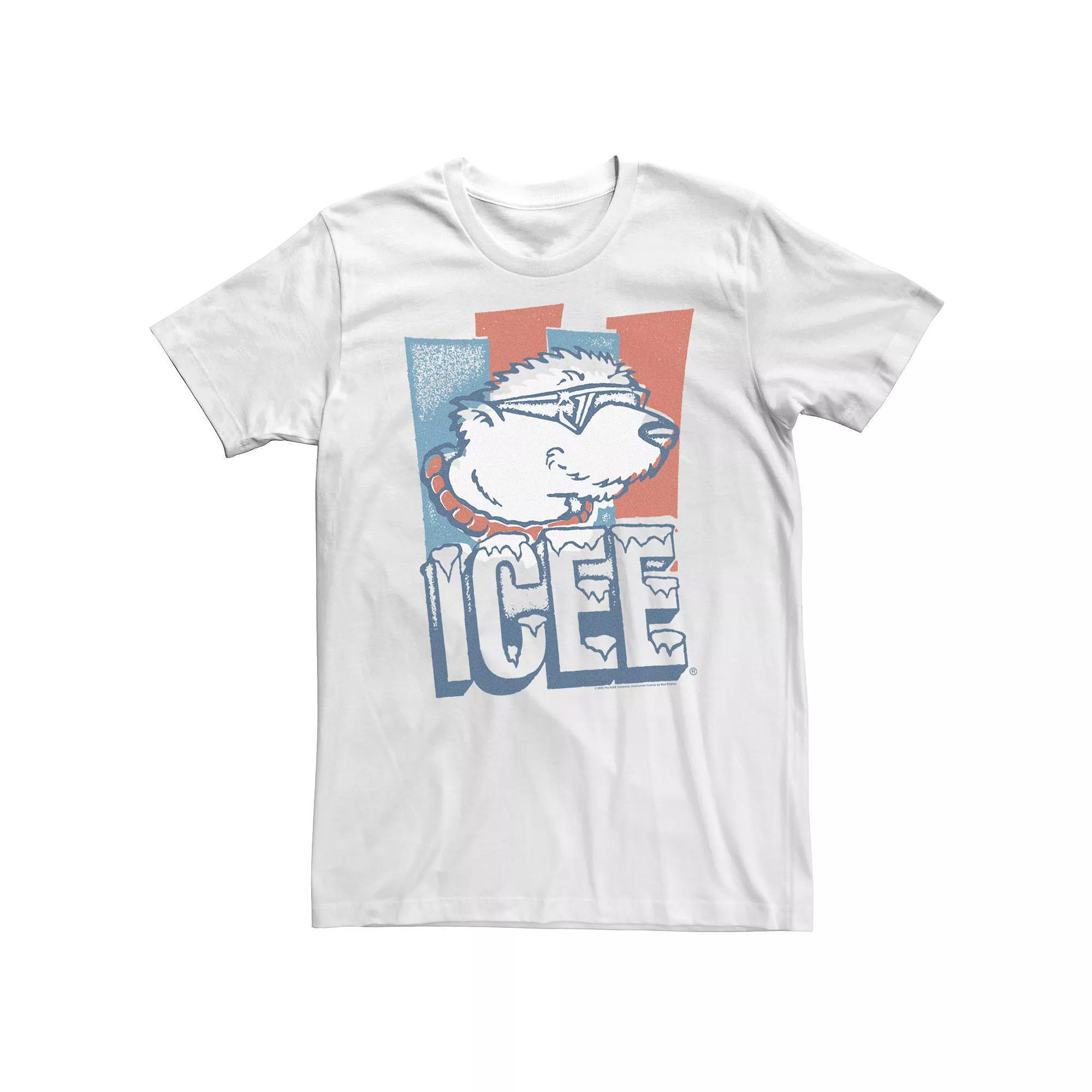 Big & Tall ICEE Cool Polar Bear Portait Logo Tee, Men's, Size: 5XL, White Product Image
