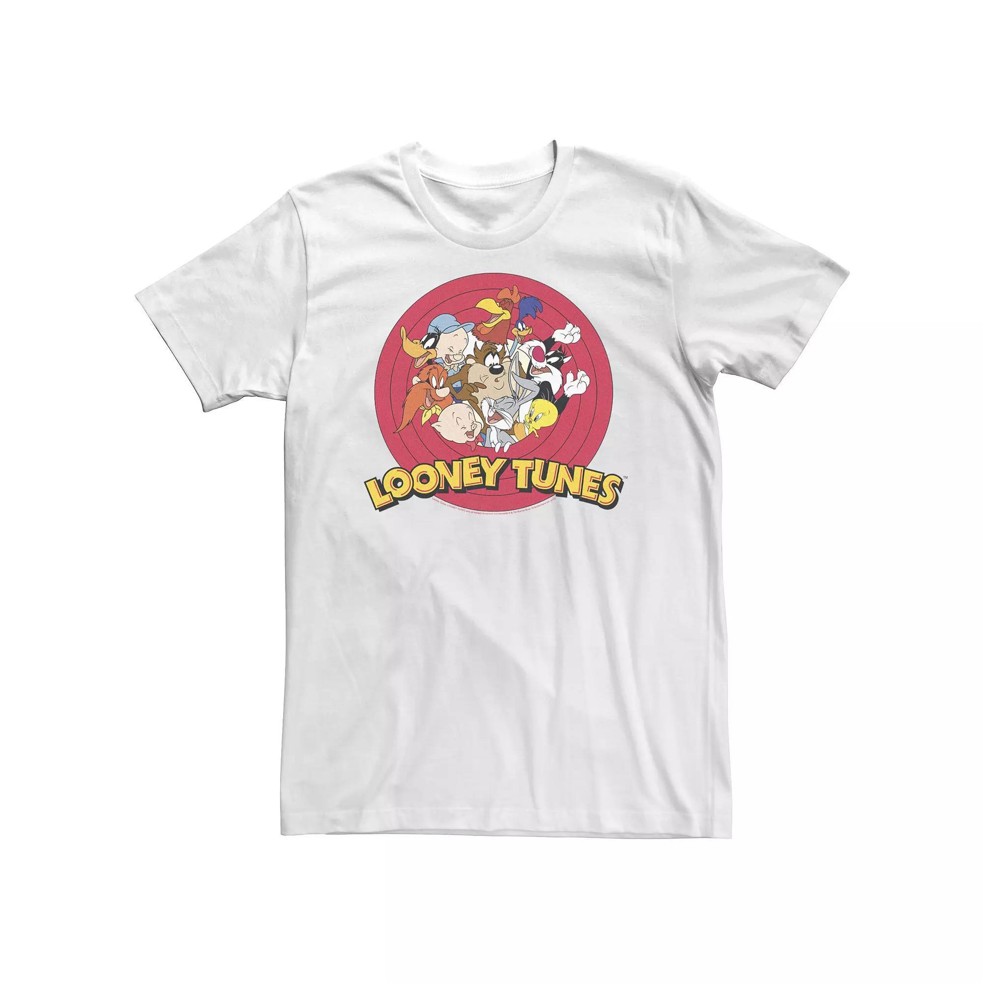 Big & Tall Looney Tunes Classic Tee, Men's, Size: XLT, White Product Image