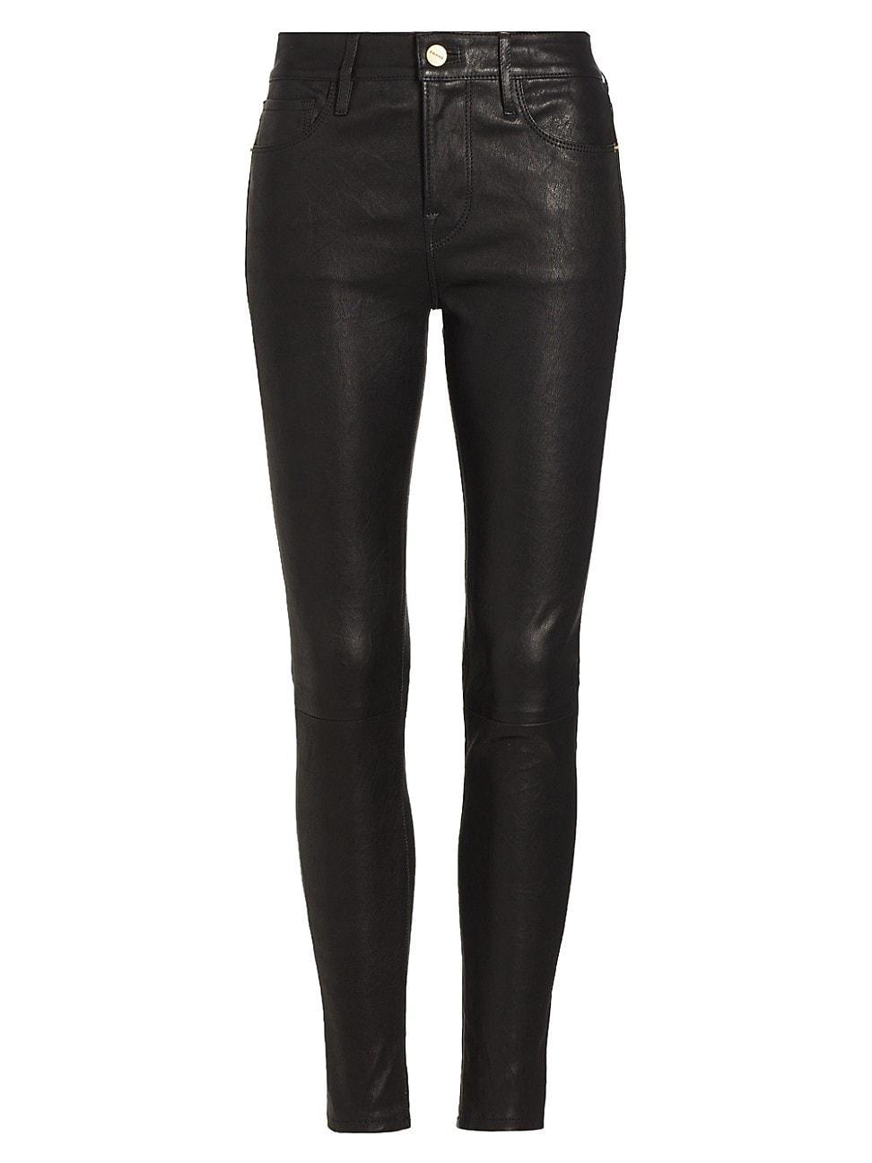 Womens Le Skinny Leather Pants Product Image